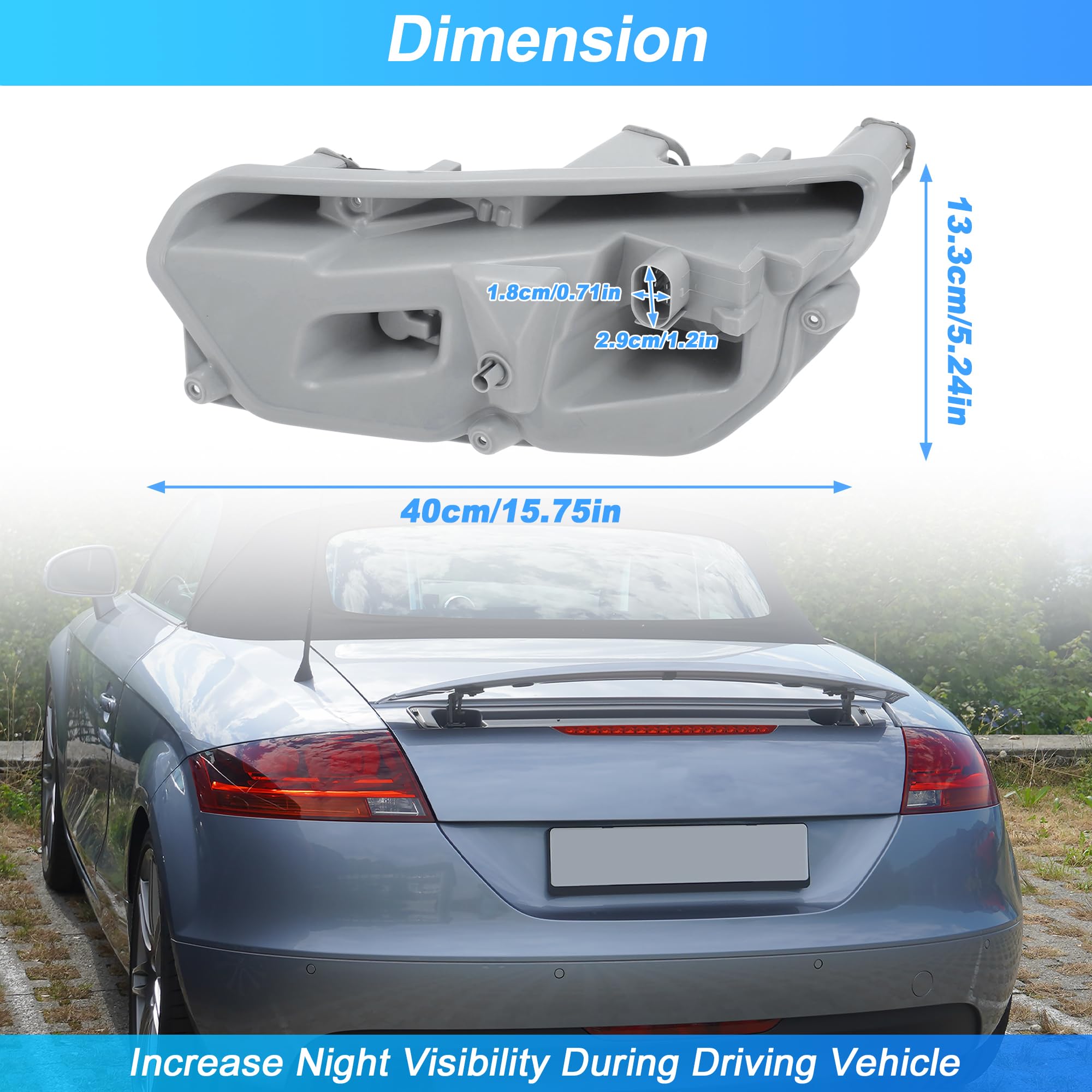 Supporto Portalampada Posteriore Sinistro per Audi TT MK2 2006-2014 con Presa Portalampada Sostituisce 8J0945257A/8J0945257