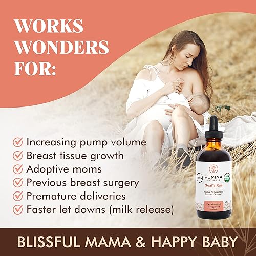 Miniatura 4 de Suplemento de lactancia de rue de cabras  Suplementos de lactancia materna de hierbas orgánicas certificados para aumentar el suministro de leche