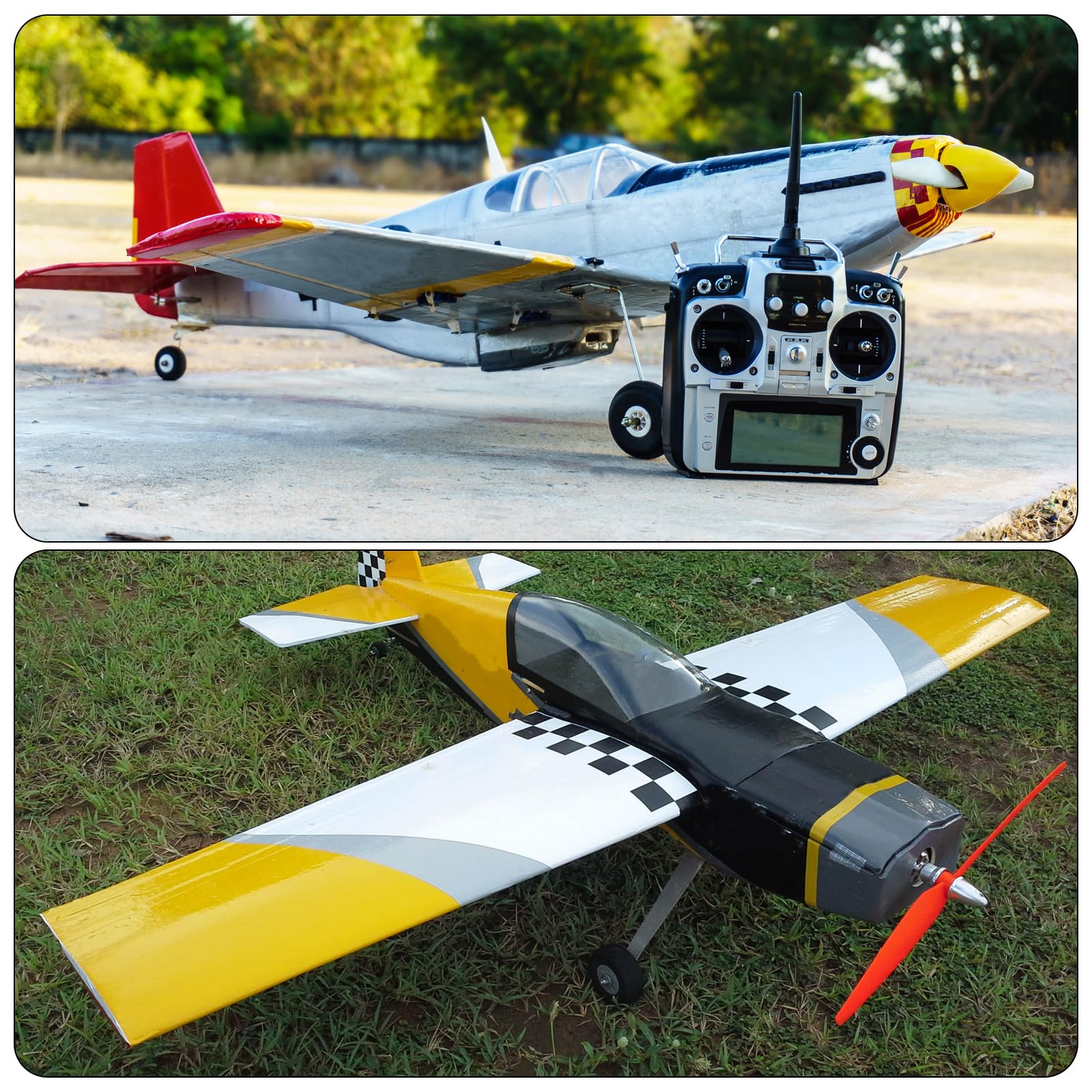 Sourcing Map Lot De 4 Roues D'avion RC De 4,5 Cm OD - Roues En éponge