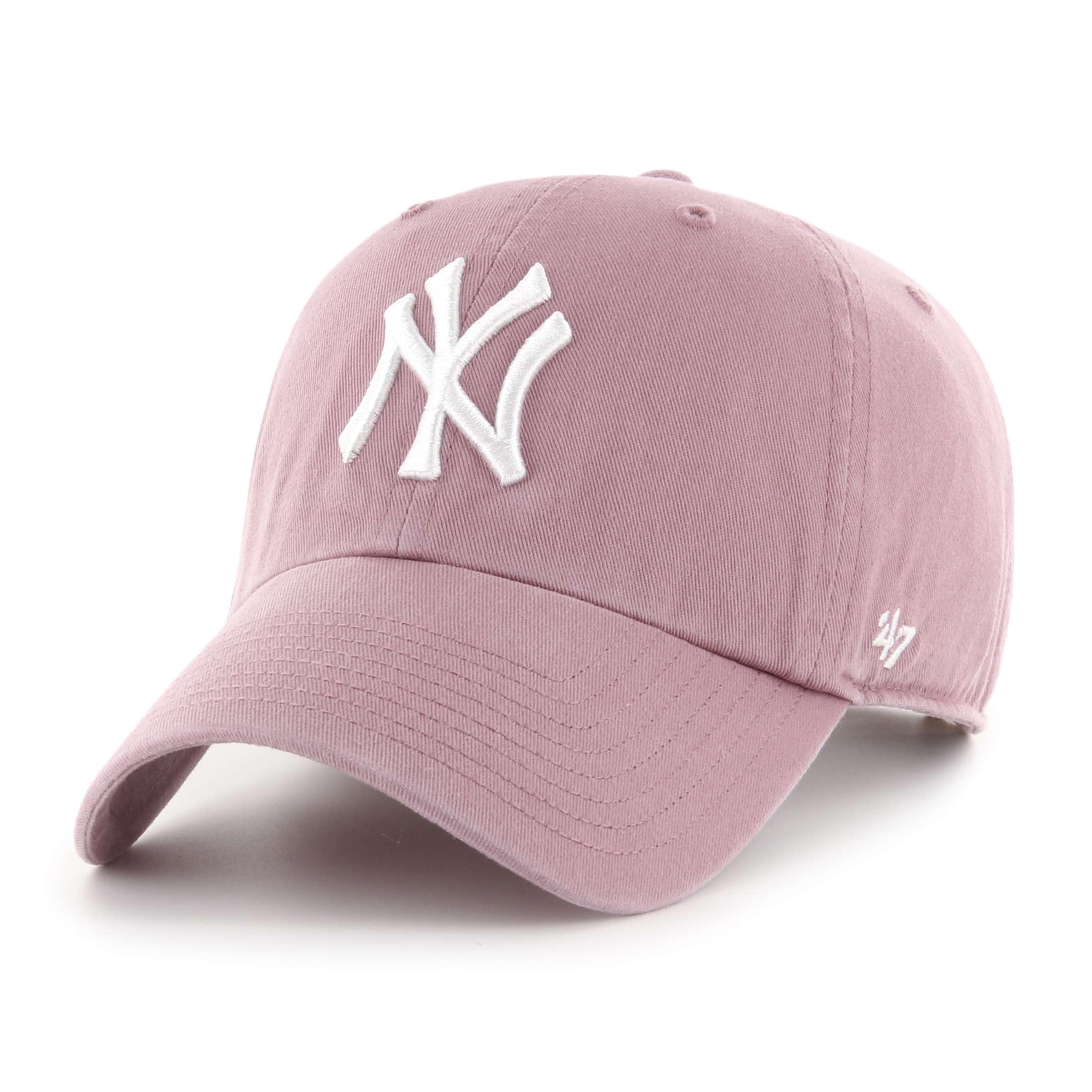 '47 Brand Los Angeles LA Dodgers Clean Up Hat Cap Rose Pink/White — image 1