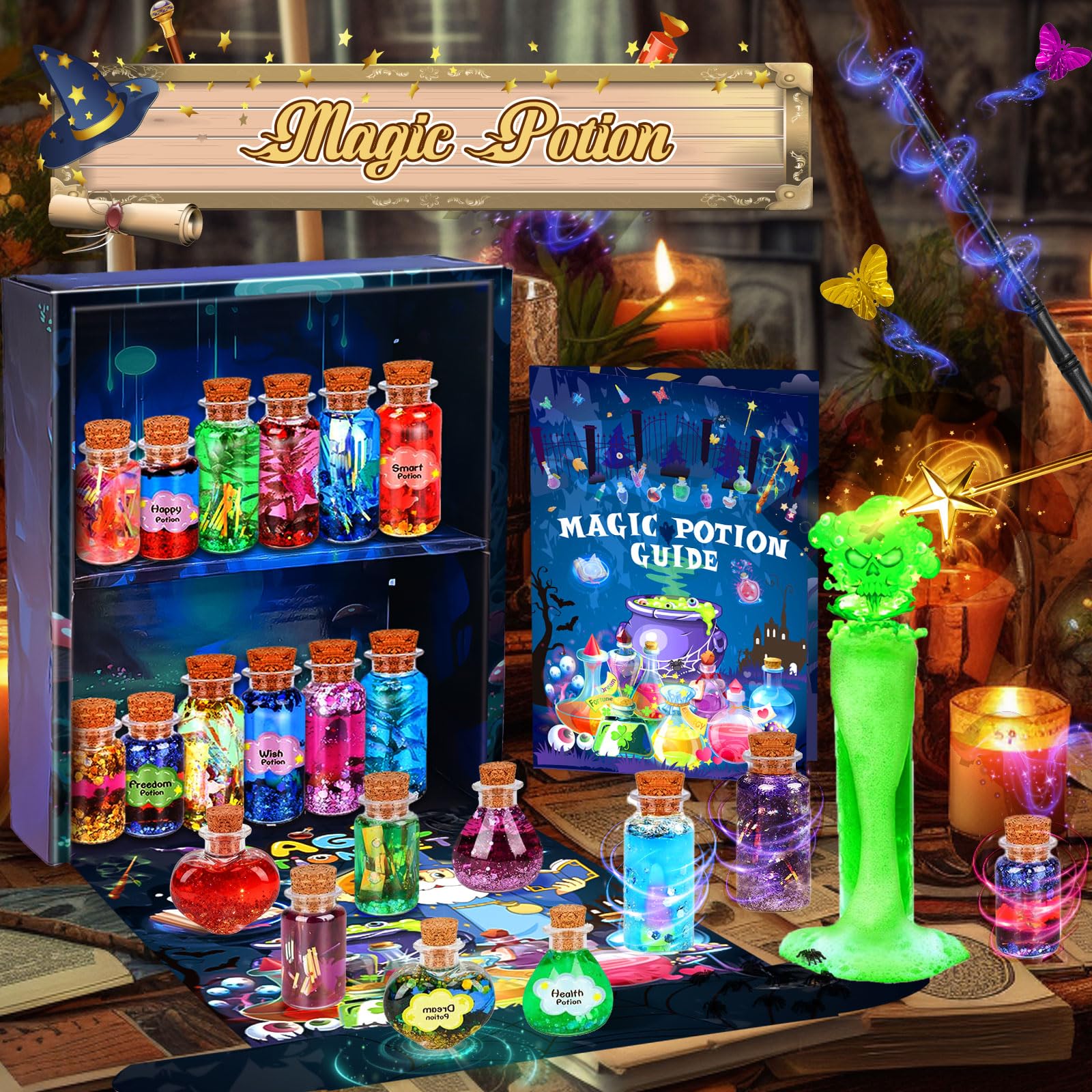 Magiczne mikstury dla dzieci, miks 20+ wróżek, magiczne eksperymenty