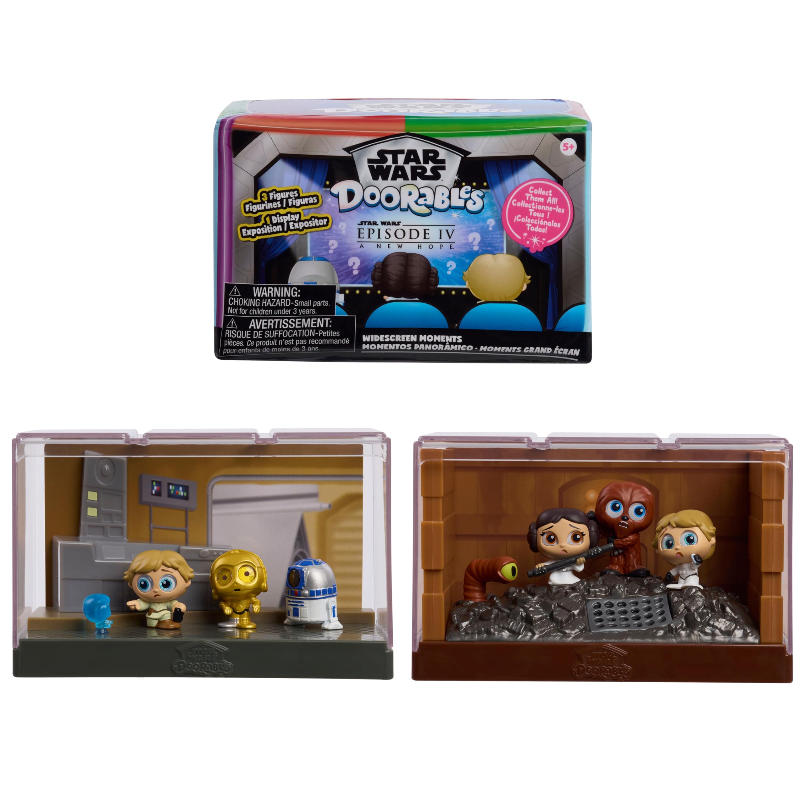STAR WARS Doorables Widescreen Moments – Una Nuova Speranza: Set Da Collezione Con 3 Mini Personaggi - 2