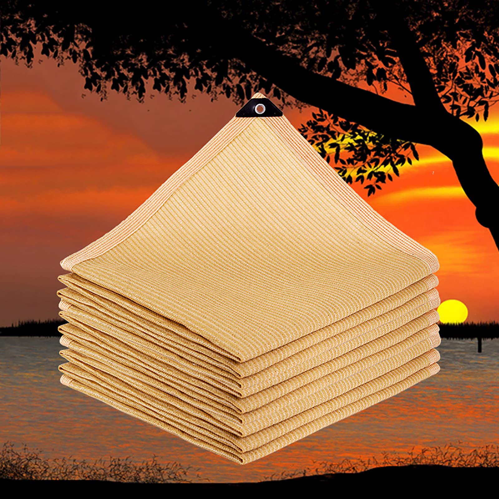 KLGFBDC Shade Net for Patio Sun Shade Sail Anti Hail Net for Garden Greenhouse Car 5x8m/16x26ft