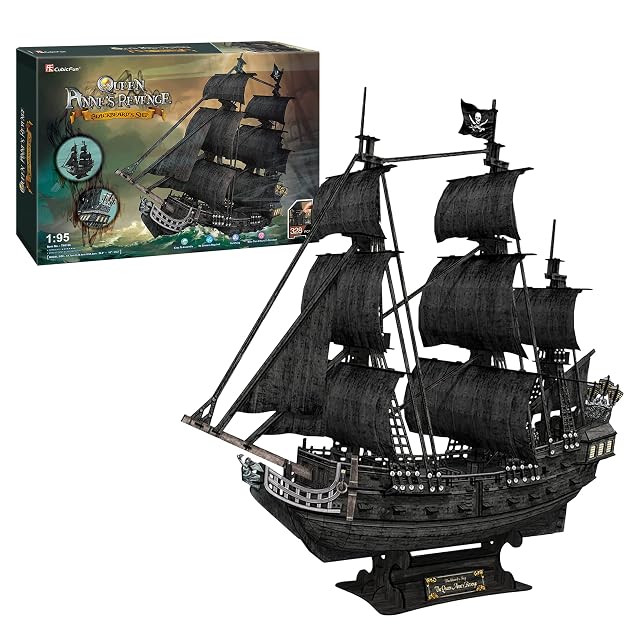 Puzzle 3D Barco Pirata Queen Anne's