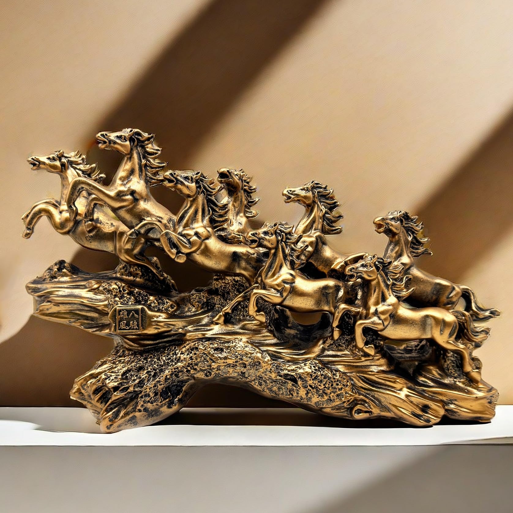 Figurines de chevaux chinois pour bureau et décoration de maison