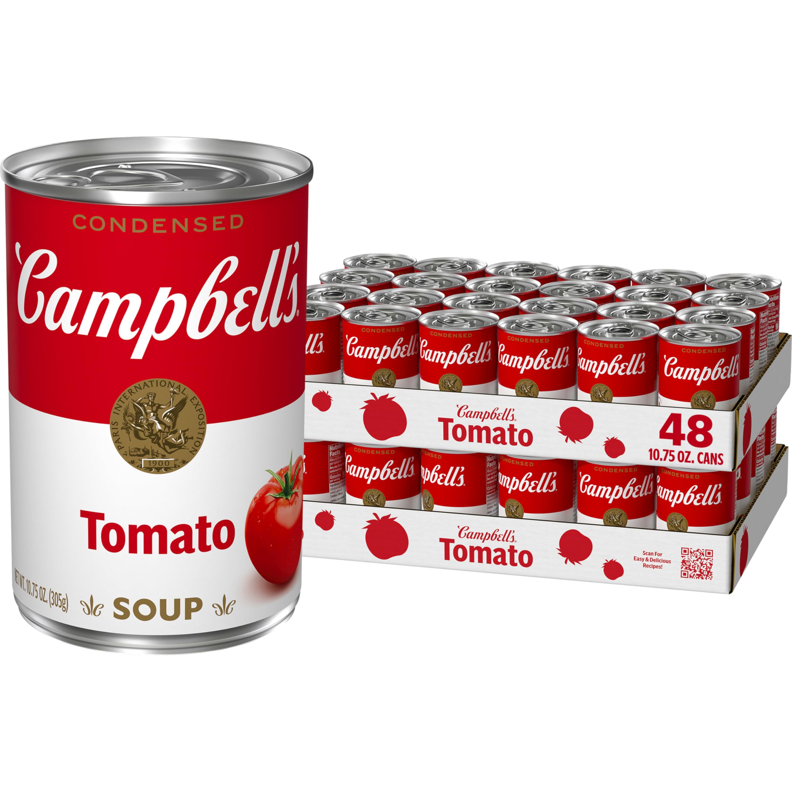 Campbell's Condensed Tomato Soup, 10.75 oz Can (48 Pack)