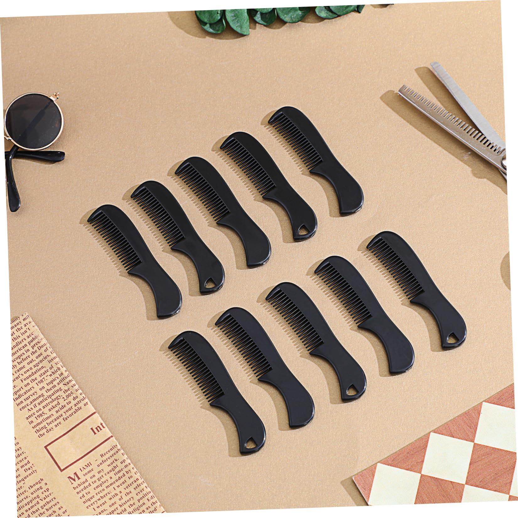 Mikinona 5 Set Di Pettini Per Barba E Dei Da Uomo Strumento Per Lo Styling Per Una Rapida Della Barba 10 Pezzi * 5