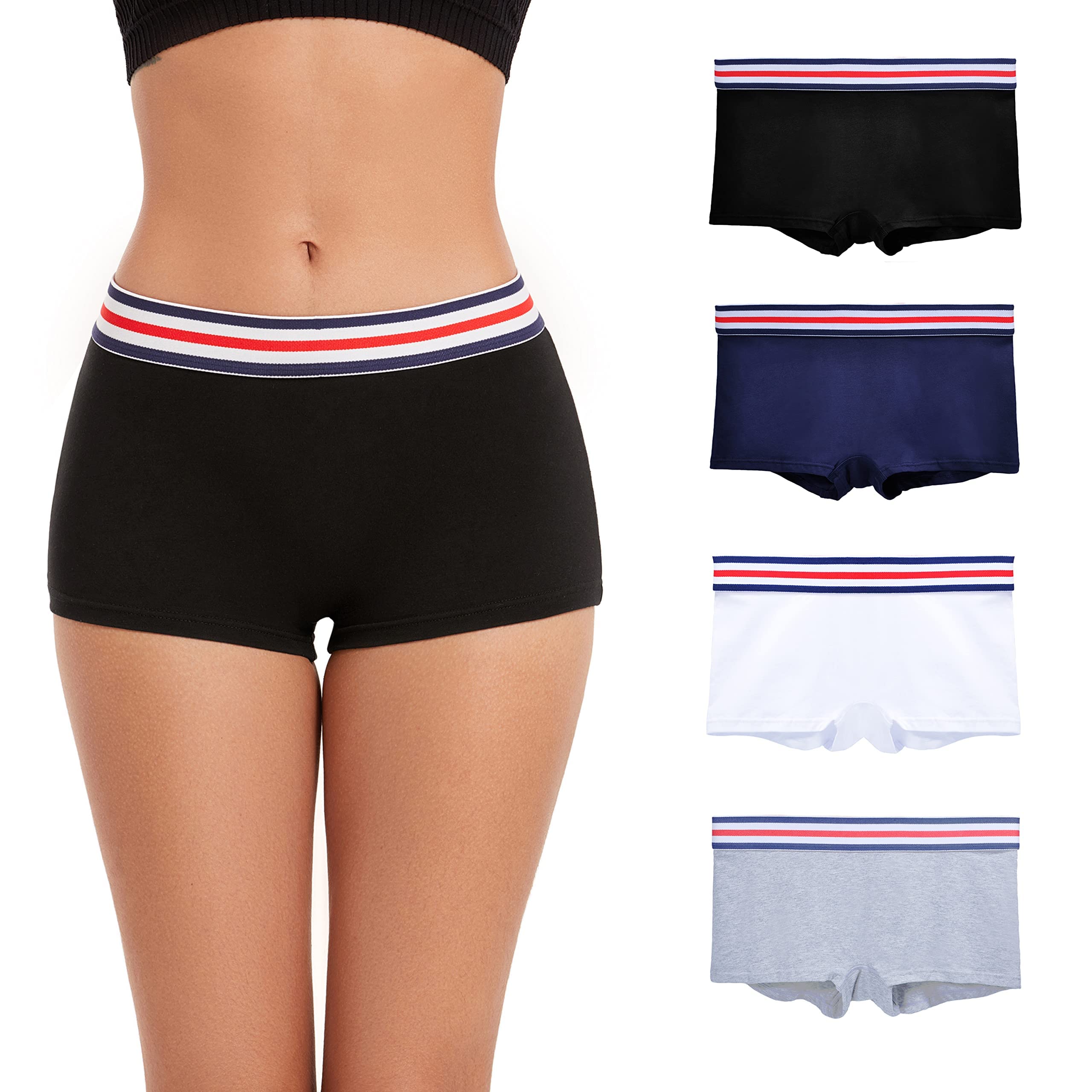ZLYC Boxer Intimo da Donna in Cotone Panties Comfort