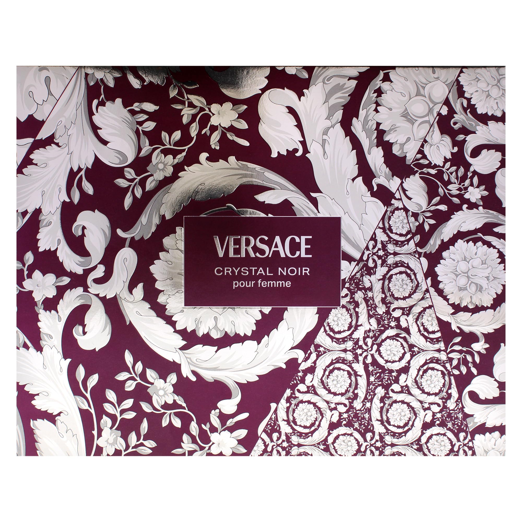 Versace Crystal Noir Eau de Parfum Gift Set 2025, 50 ml, EDP, 50 ml Körperlotion und 50 ml Duschgel