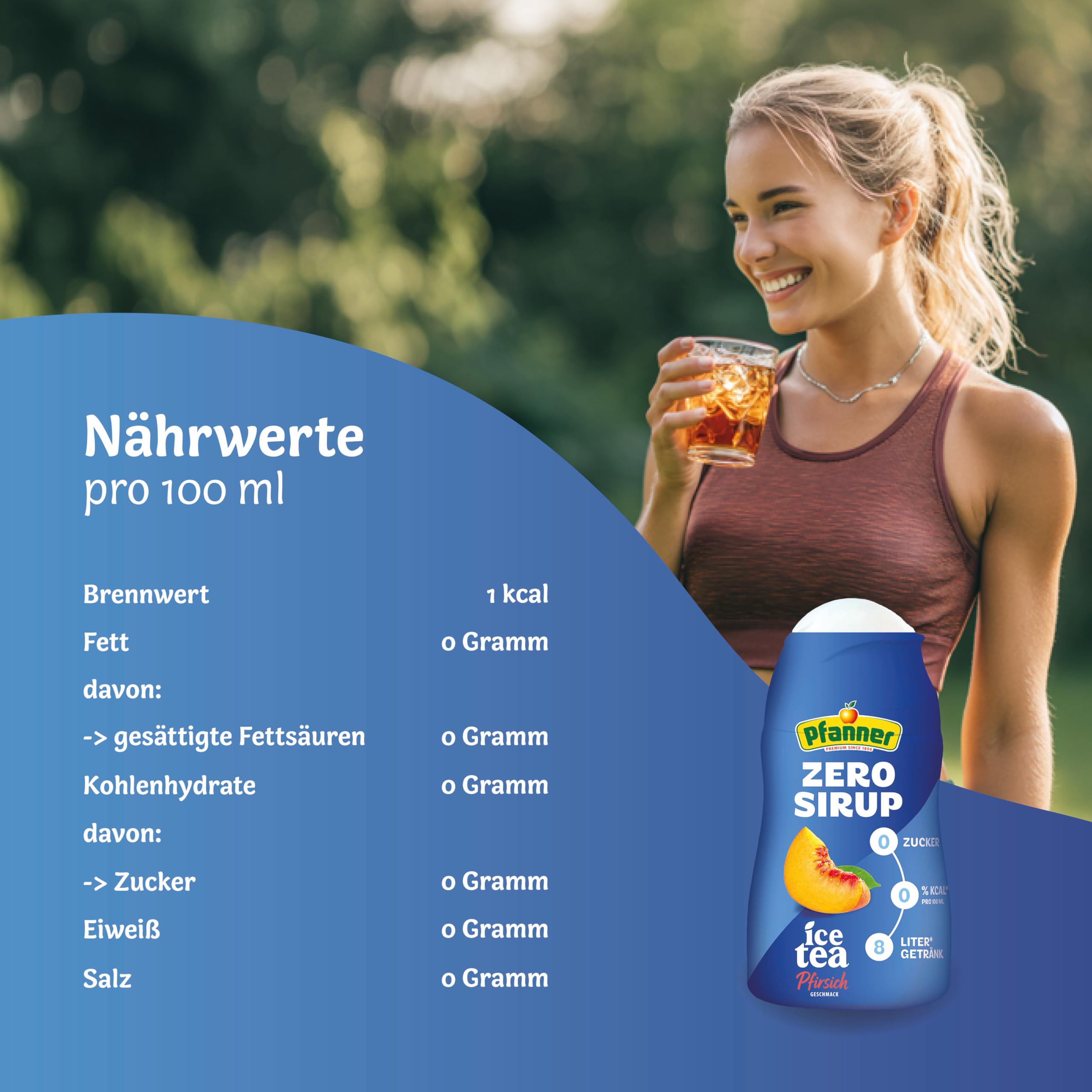 Pfanner Zero Sirup Probierpaket 9 x 57 ml (3x Ice Tea Pfirsich, 3x Ice Tea Wildkirsche, 3x Der Weisse)
