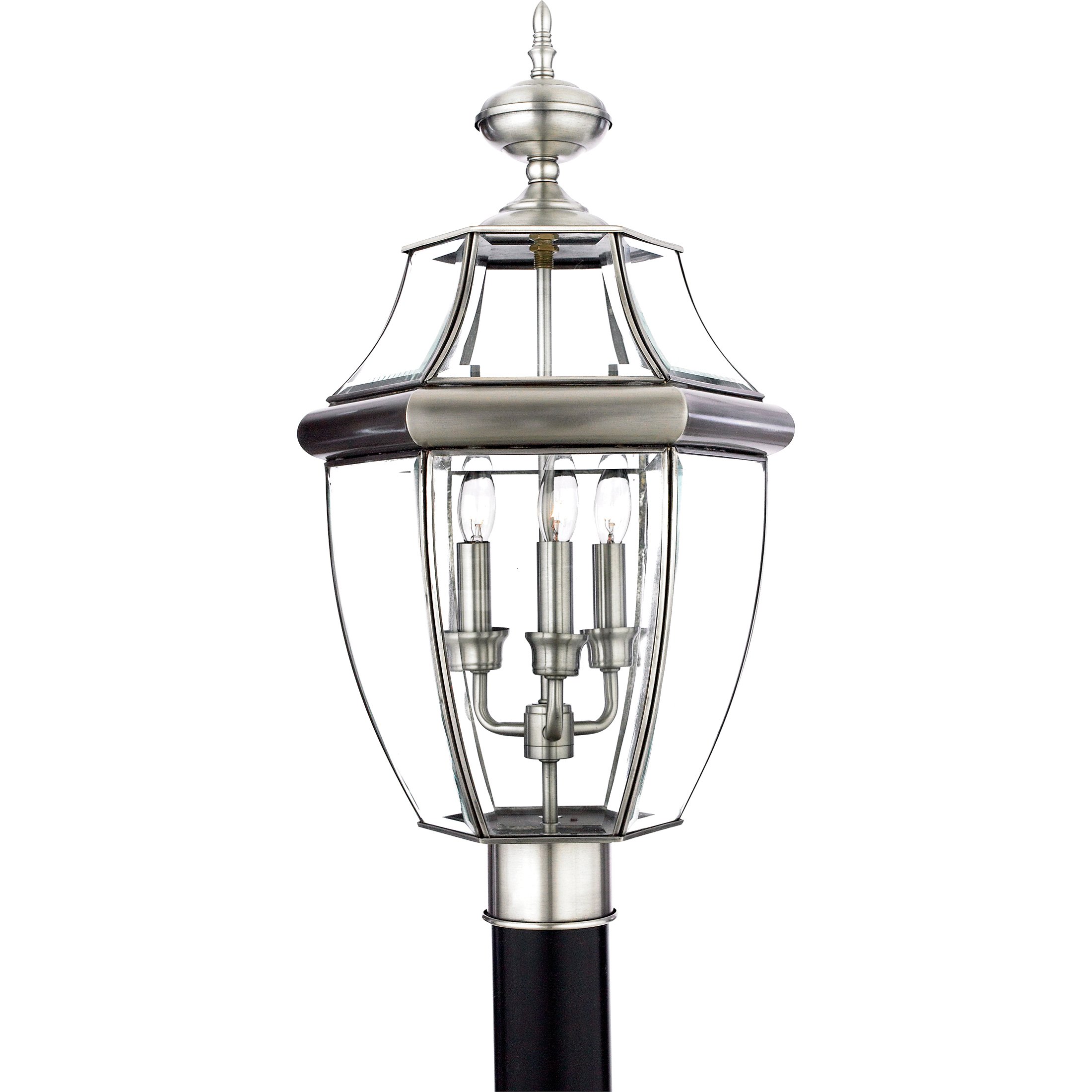 Quoizel Newbury Outdoor Post Lantern 23 Pewter