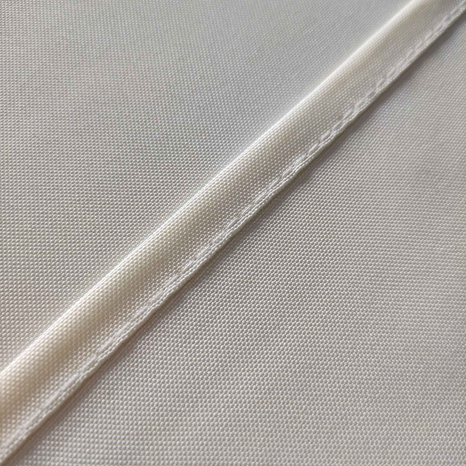 Trimming Shop Ivory Cotton Polyester Rectangle Table Cloth Cover for Dining & Christmas Party 90 X 156 Inches (Pack of 10)