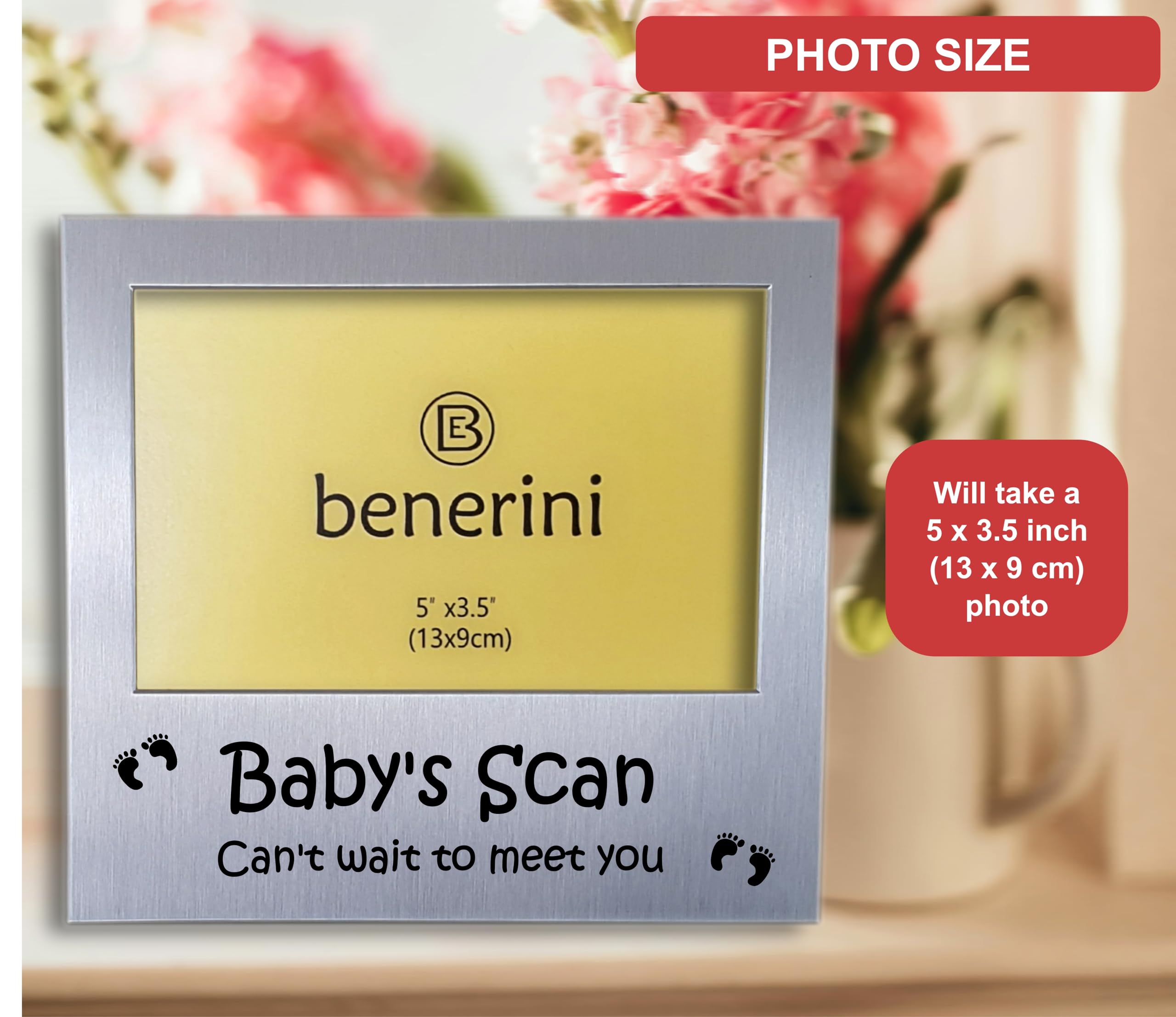 Baby's Scan Photo Frame - Ultrasound Picture Present - Baby Scan Gifts - Keepsake Image Pregnancy Gift - 5 x 3.5 inch - Image 3