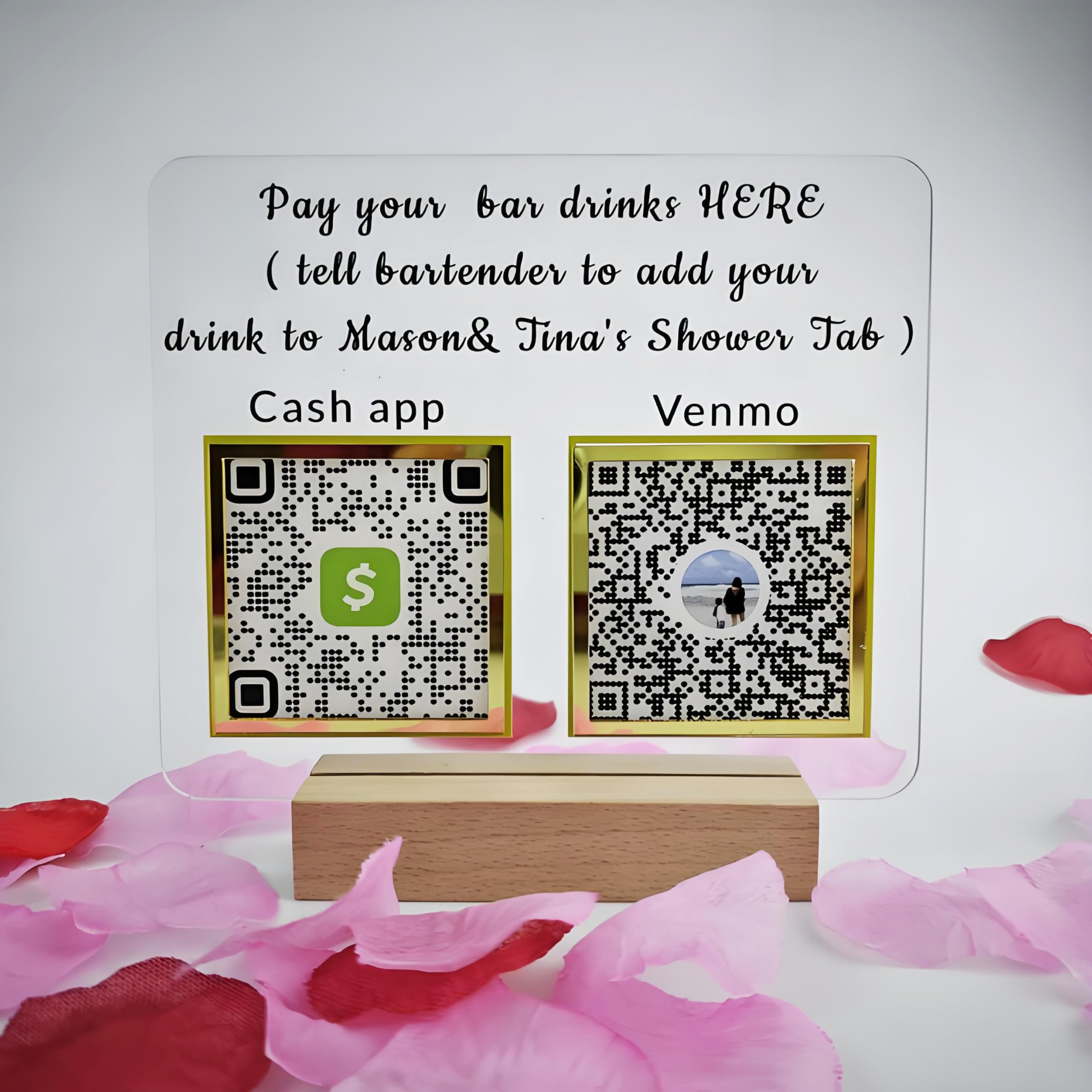 Custom QR Code Social Media Sign Instagram Business Signs Appointmen, Cash App Icon, Double QR Code Sign, Scan to Pay, CashApp PayPal Payment Symbol,