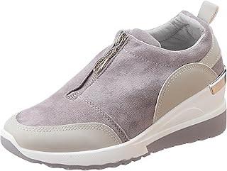MADYOS Lace up women sneakers BEIGE, 40 EU