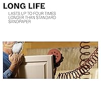 Vista 5 de Bosch SR5R120 - Discos de lija de gancho y bucle de 5 pulgadas de grano 120 de 5 pulgadas y 8 orificios