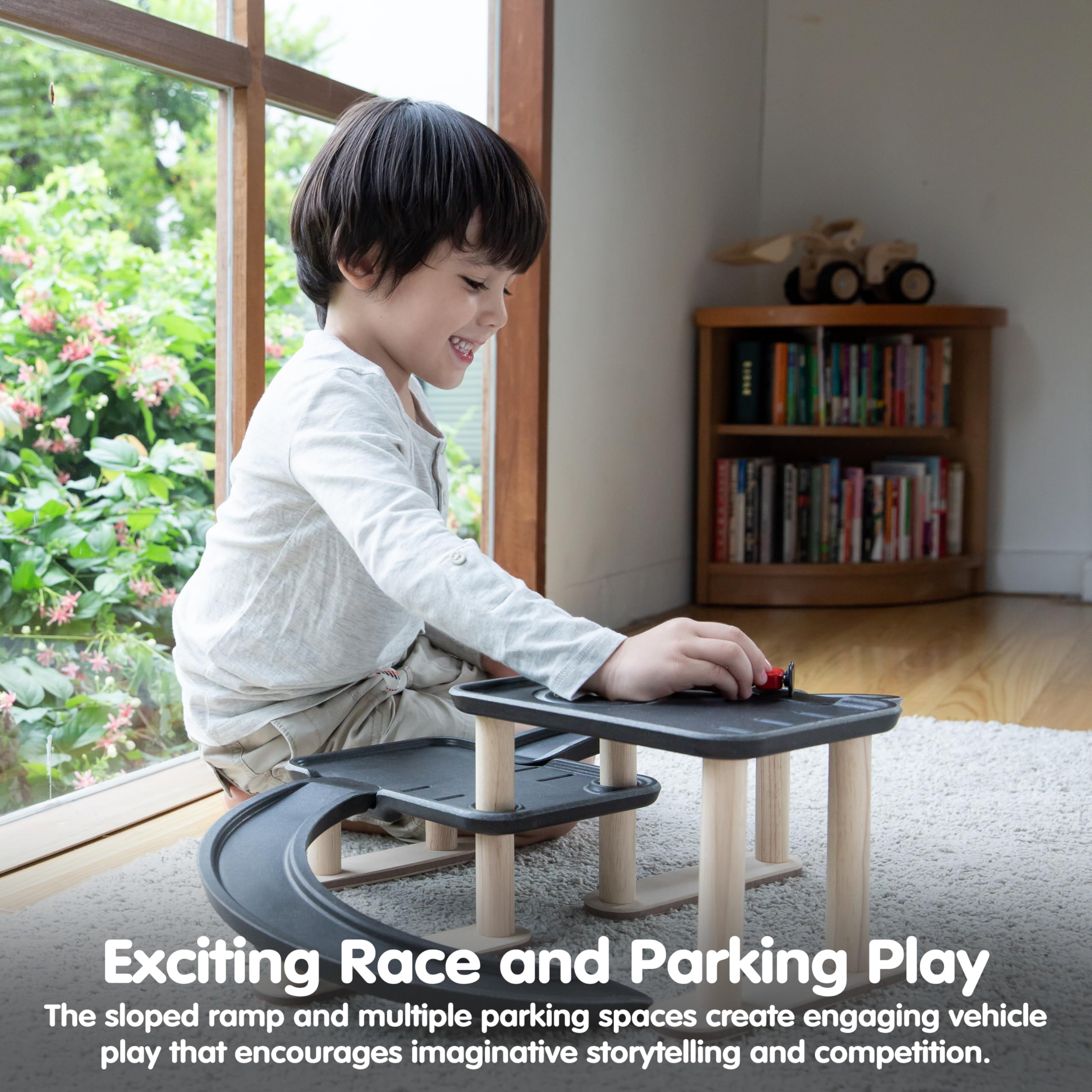 PlanToys Running and Play Parking (6270), Black