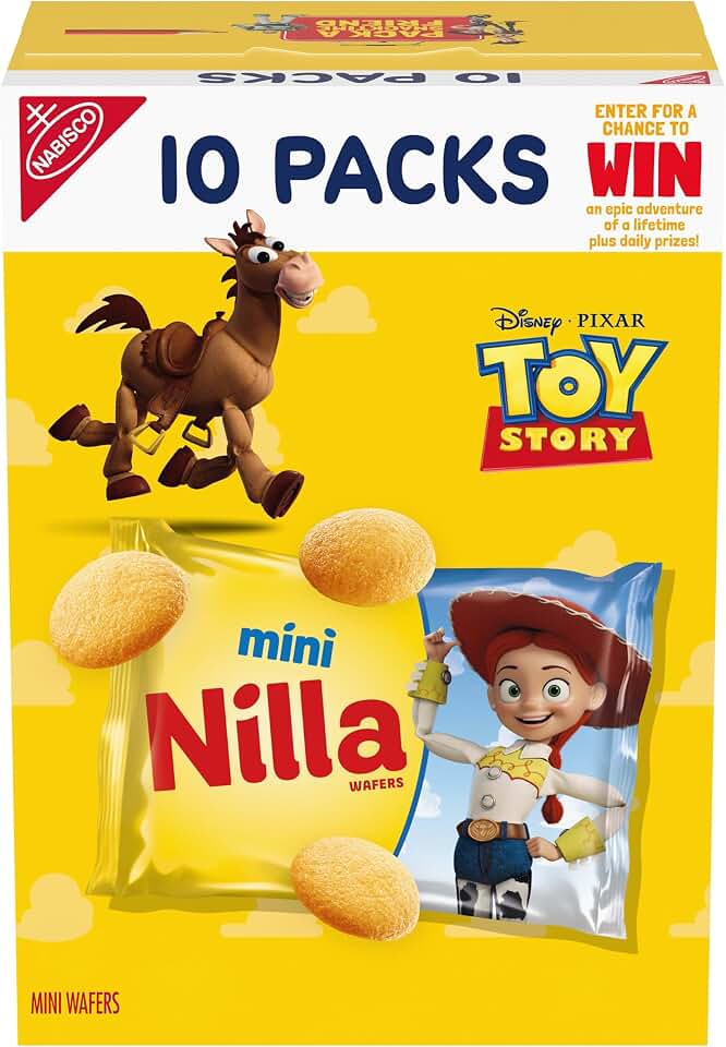 NILLA Wafers Mini Cookies, Vanilla Wafers, 10 Snack Packs | Certified Kosher, Individually Wrapped