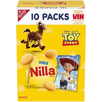 NILLA Wafers Mini Cookies, Vanilla Wafers, 10 Snack Packs