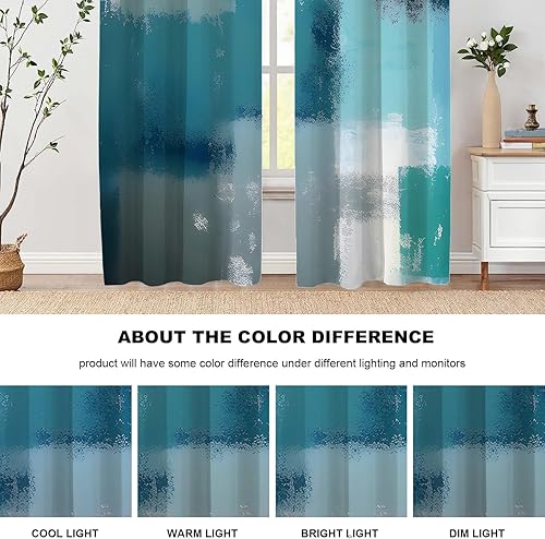 Miniatura 286 de Cenefas de cocina modernas con patrón de cobre marrón dorado para ventanas, cenefas opacas abstractas de marcas de arañazos y cortinas opacas