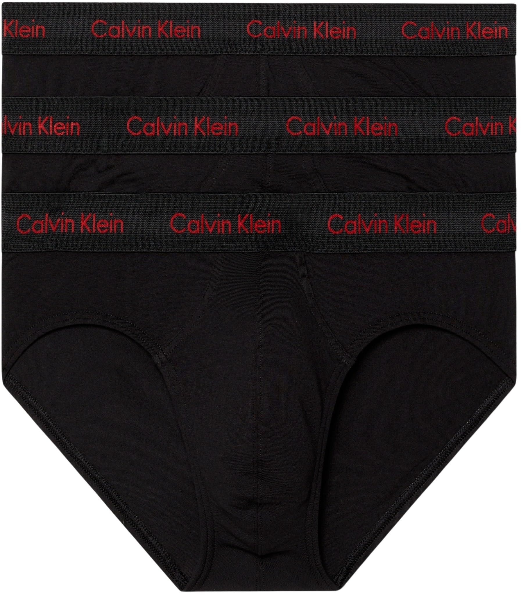 Calvin Klein Calzoncillos Hip Briefs Pack de 3 Hombre Algodón Elástico