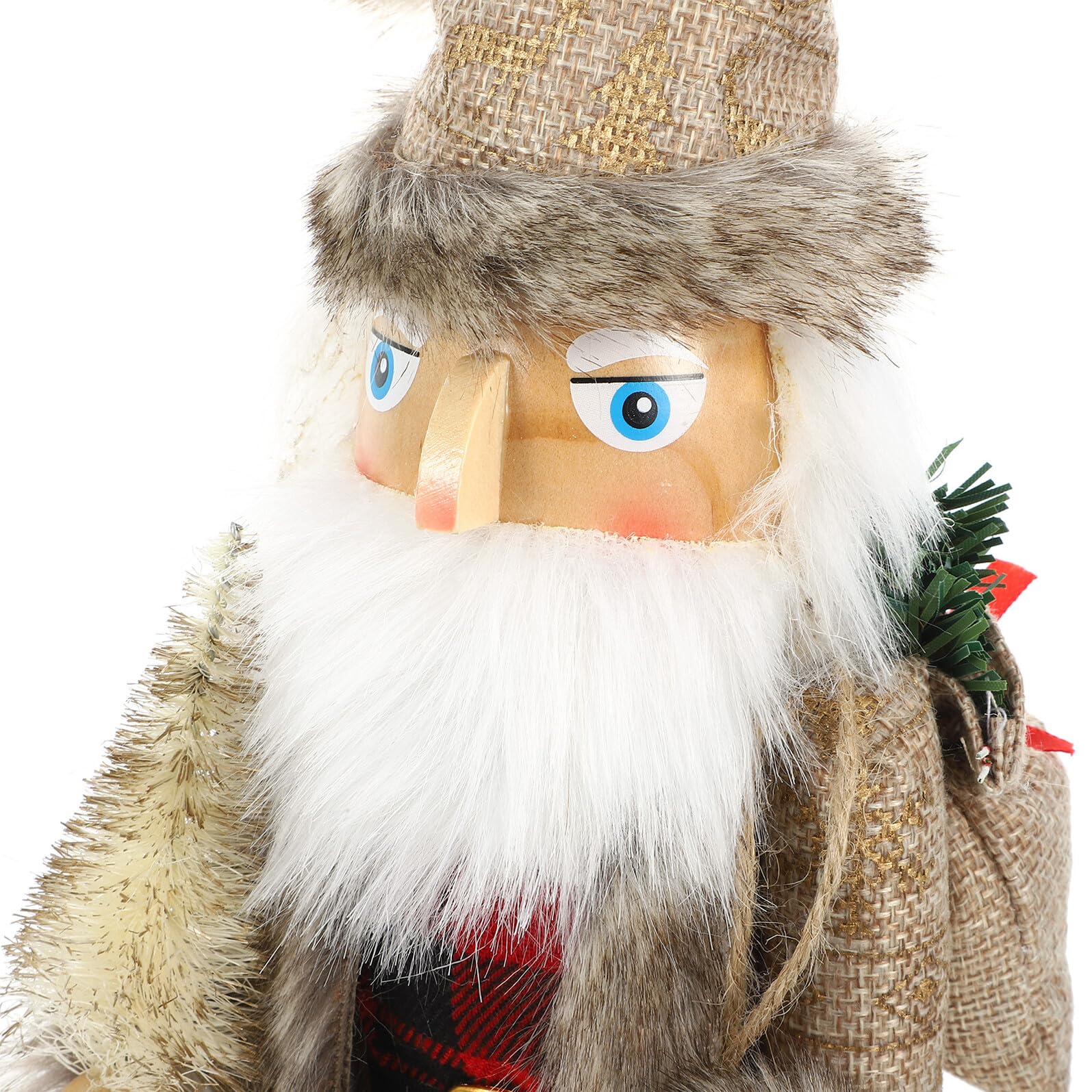 VALICLUD Holz-nussknacker-Statue für Weihnachts-Dekoration Tisch-Dekoration Kleine Nussknacker-Figur Gastgeschenk