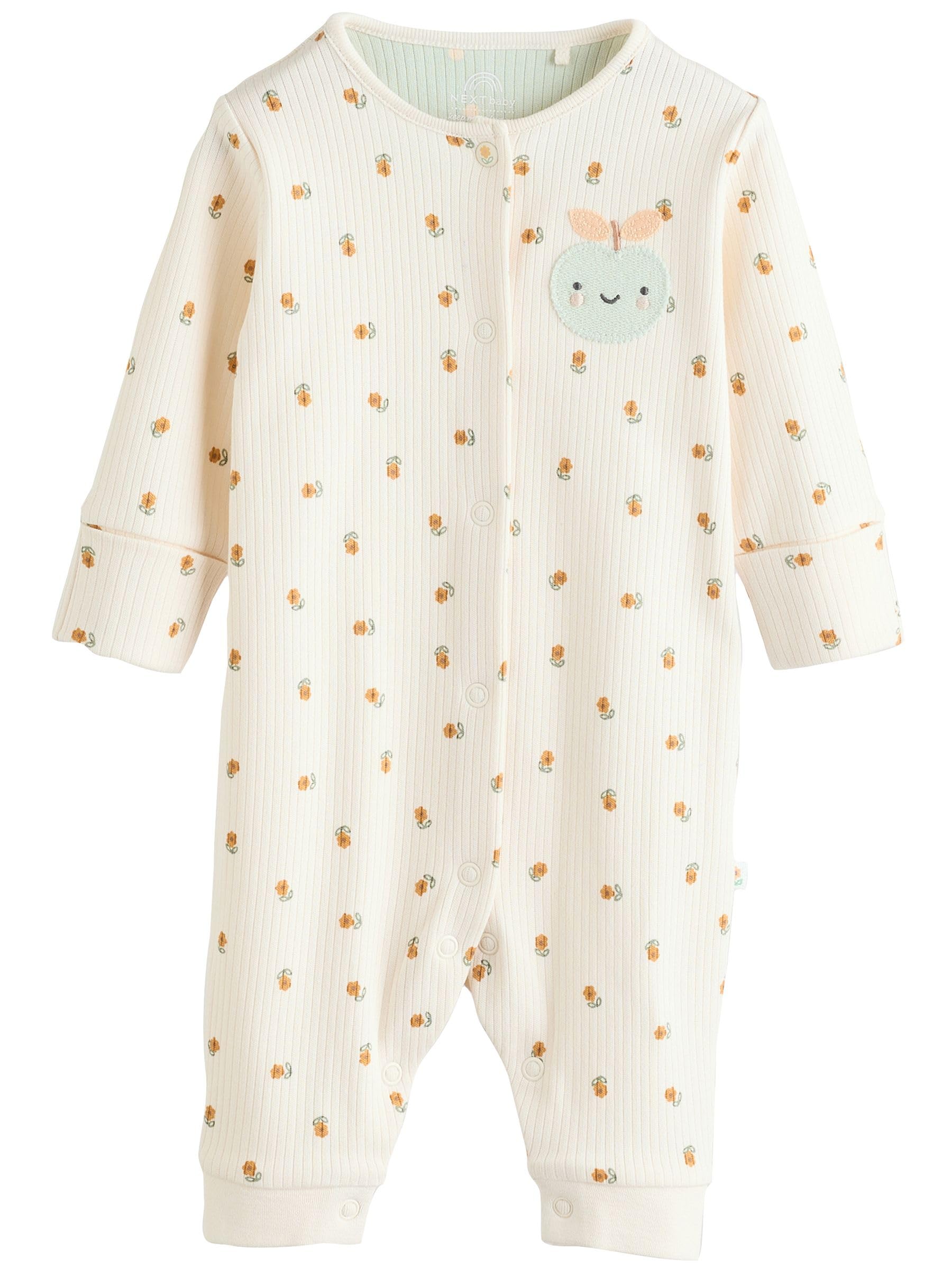 NEXT Bebés niña Pack de 3 Pijamas Tipo Pelele sin pies con Cierre de Botones a presión para bebé