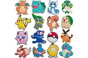 Anime Kawaii Pokemon Shoe & Wristband Charms Set