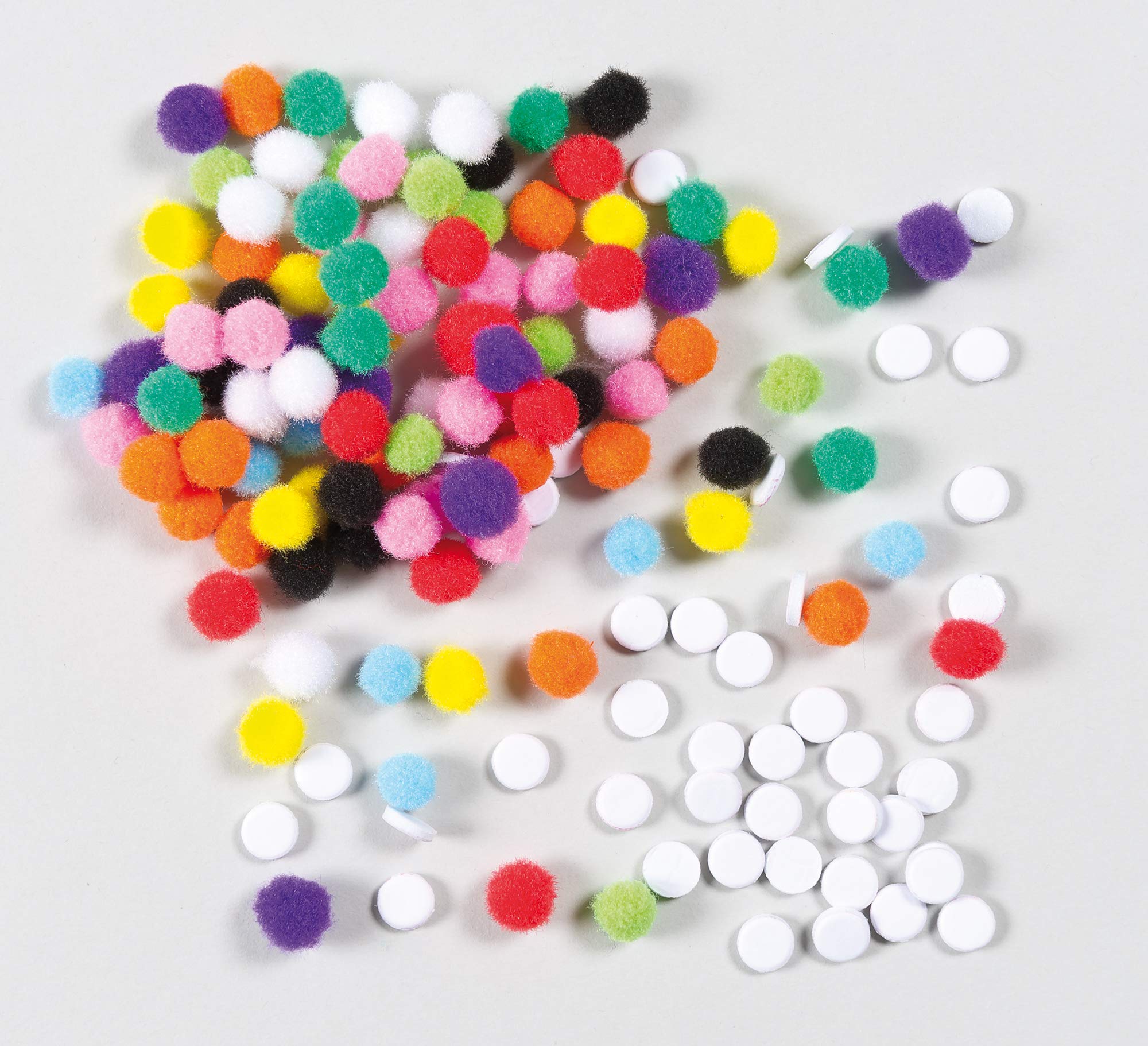 Pompons à Paillettes Dorées Et Argentées