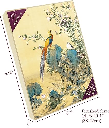 Miniatura 2 de Bristlegrass Rompecabezas para adultos, rompecabezas de 500 piezas para adultos, rompecabezas de madera, estilo chino, pintura Lang Shining -