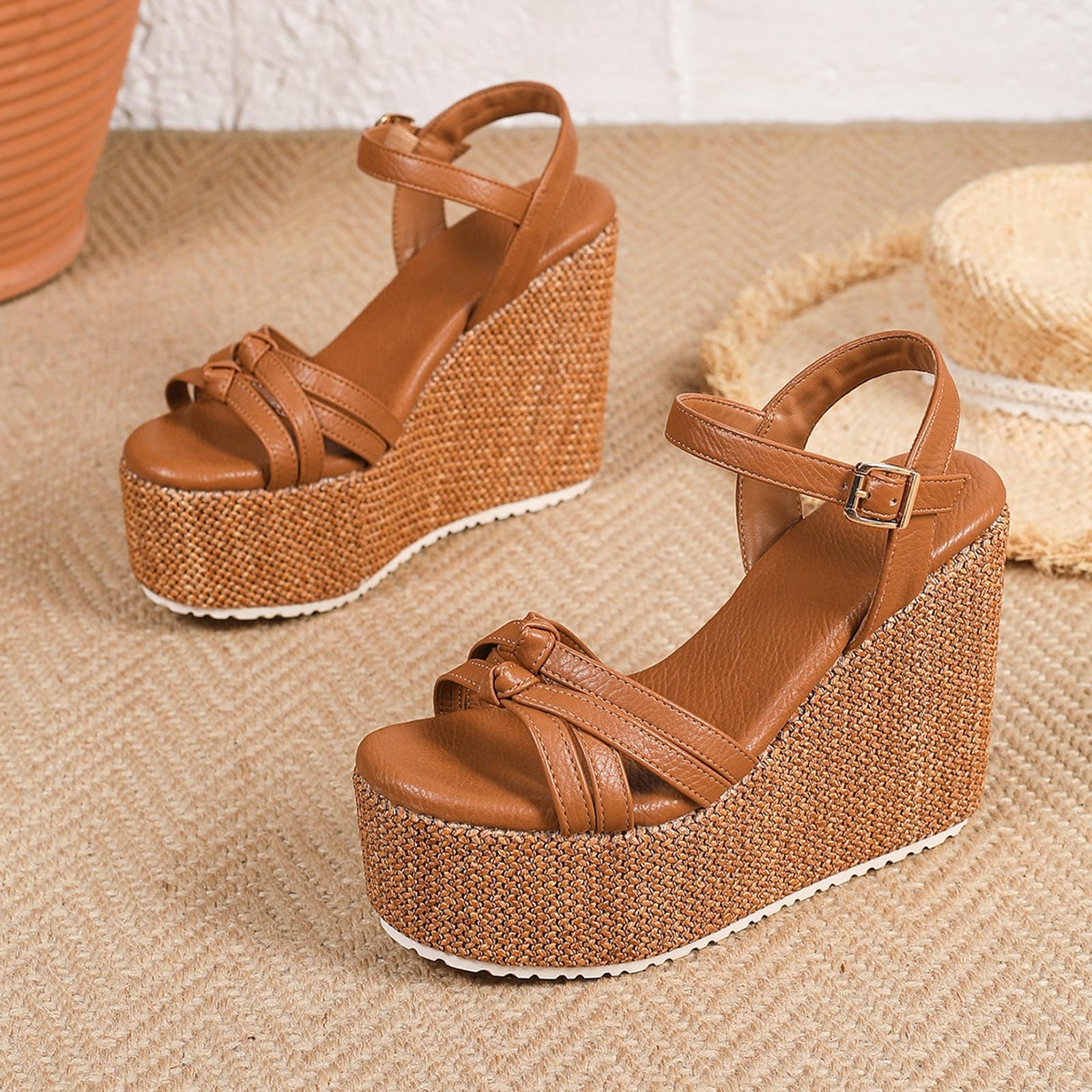 Genérico Mules Para Mujer Sandaliasde Casuales Para Mujer Sandalias Sandalias De Cuña S, Pantuflas De Playa Cós, Pantuflas Verano Transpirables Con Suelas Gruesas, Sandaliasbohemias