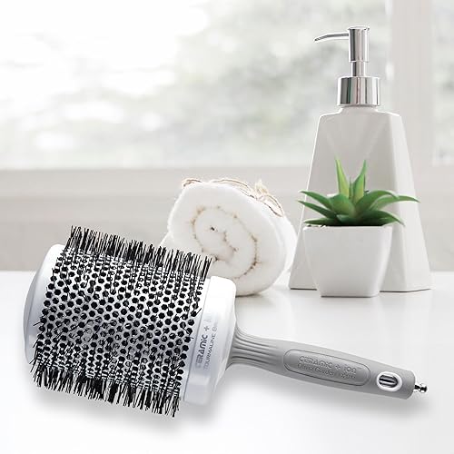 Miniatura 8 de Olivia Garden Ceramic + Ion Round Thermal Hair Brush - Not Electrical - Professional Blowout Brush for Normal to Thick Hair