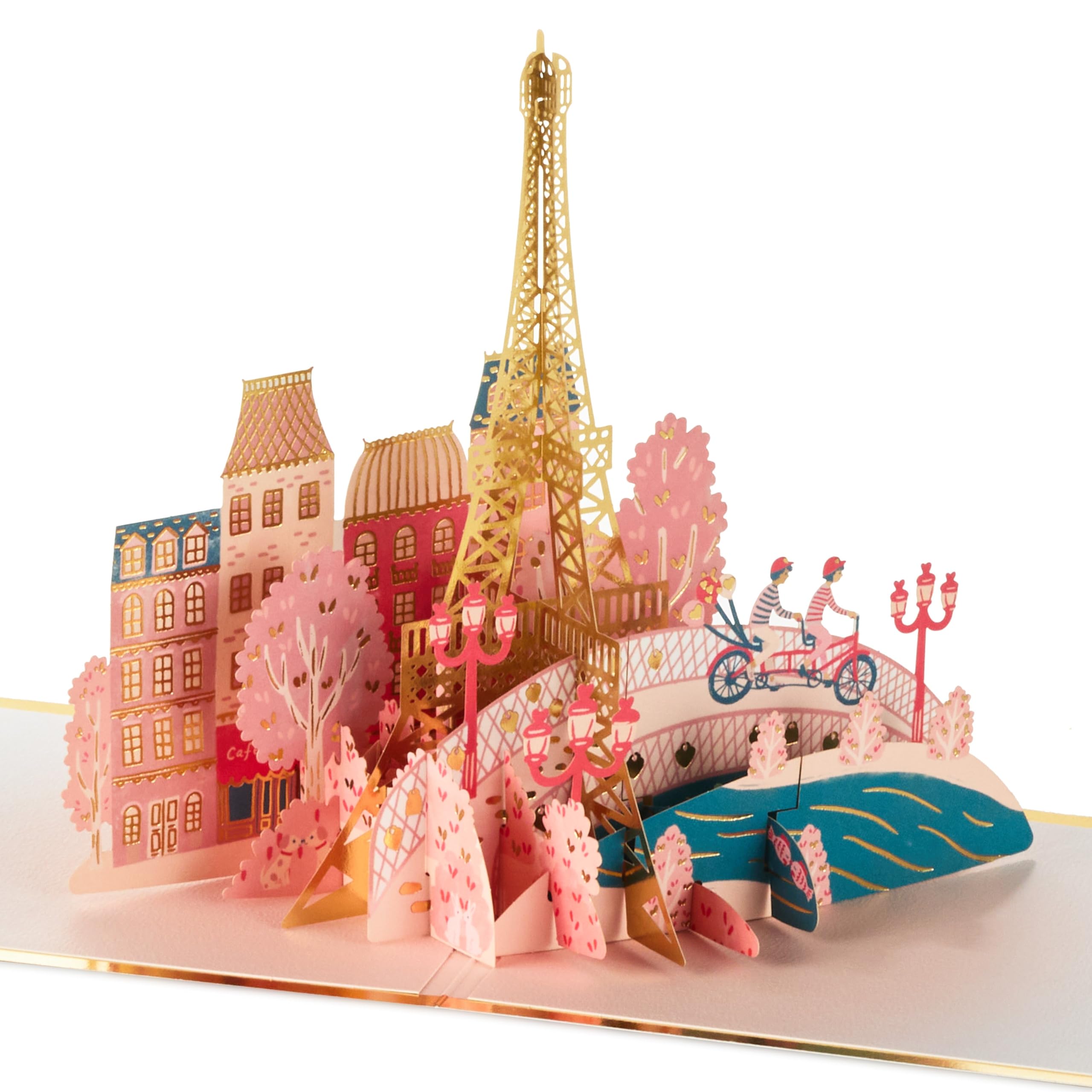 Hallmark Signature Paper Wonder 3D Pop-Up Paris Skyline Valentine's Day Card