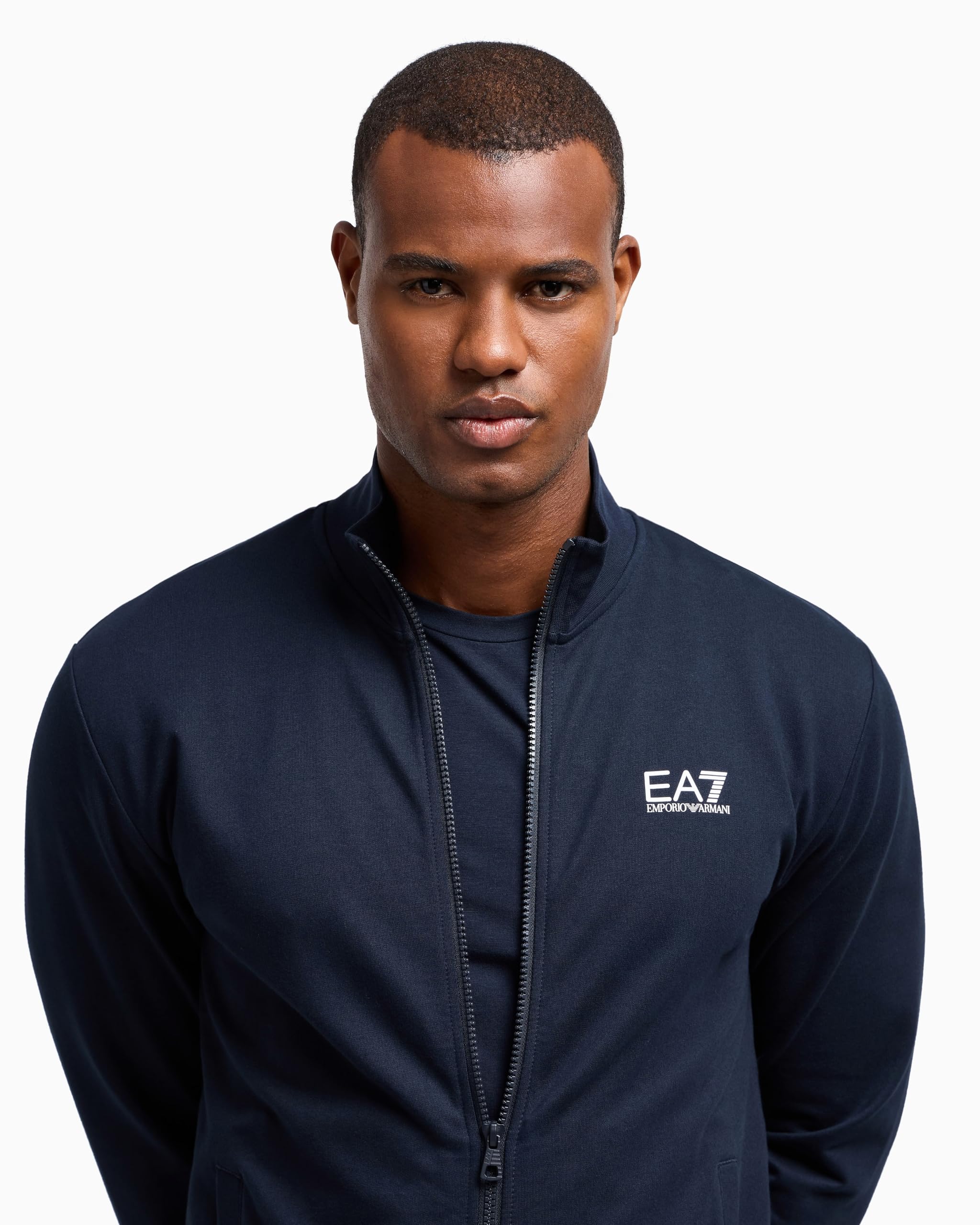 EA7 Emporio Armani Tuta Uomo Core Identity in cotone 8NPV60PJVRZ 8058997450553 Armani Blu L