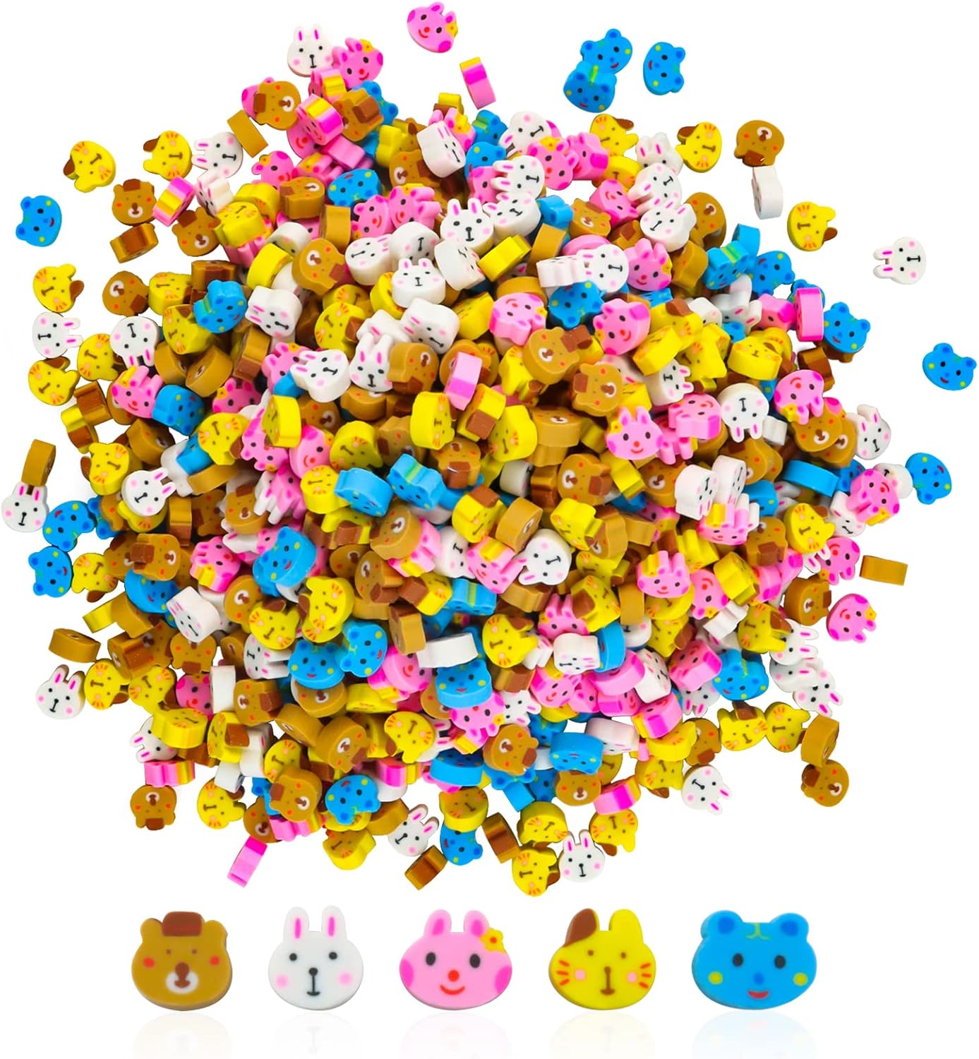 Buy PRALB 800 Pcs Mini Cute Erasers, Mini Cake Eraser, Animal Eraser