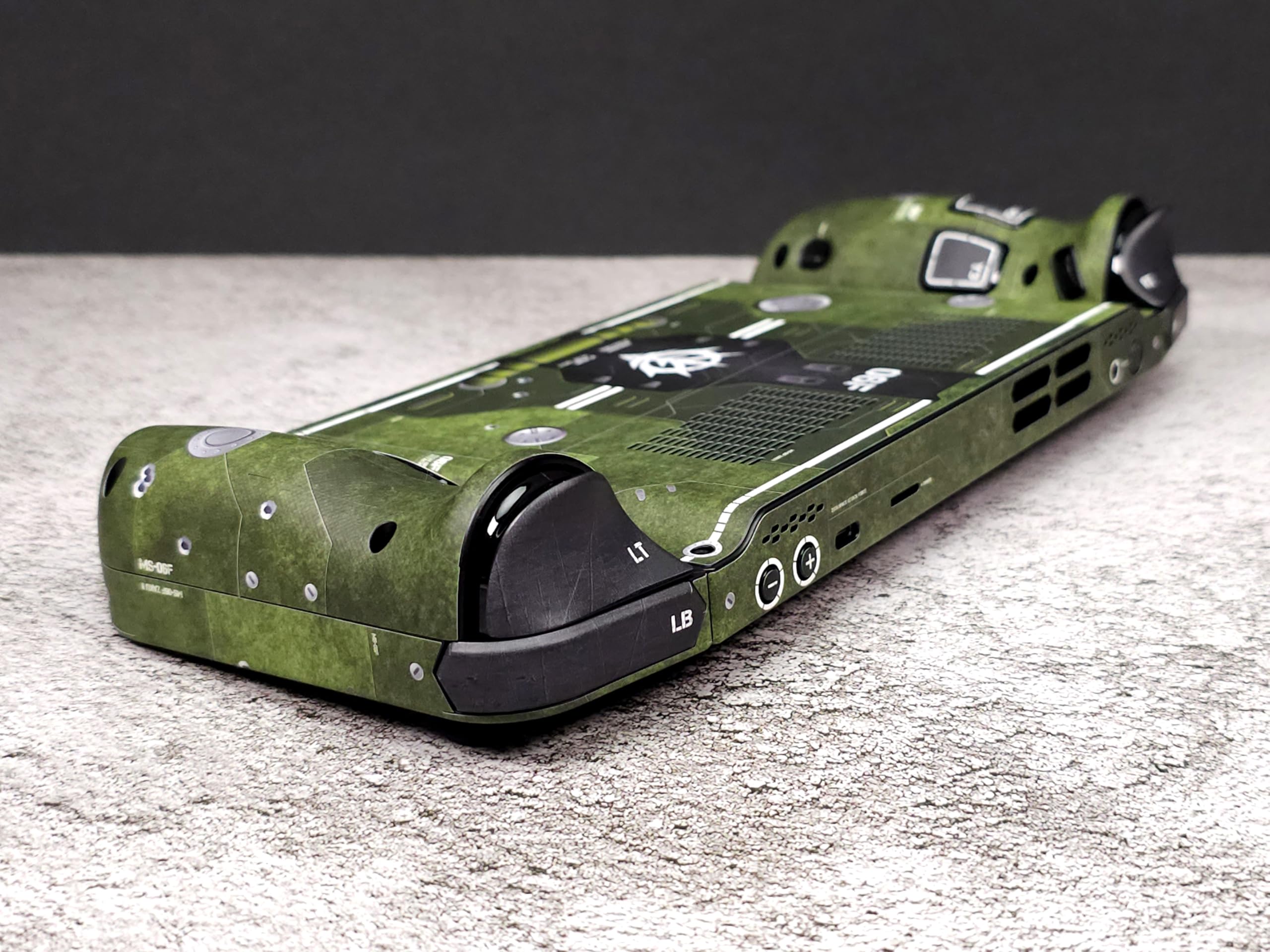 Legion Go Skin, Green Zaku II Edition, Full Wrapping Matte Vinyl Skin for Legion Go (Designed by POP SKIN)