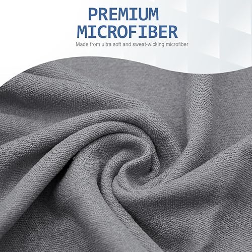 Miniatura 5 de Eunzel Toalla de yoga, toalla para esterilla de yoga caliente con puntos de agarre, absorbente de sudor, antideslizante, para yoga caliente, pilates