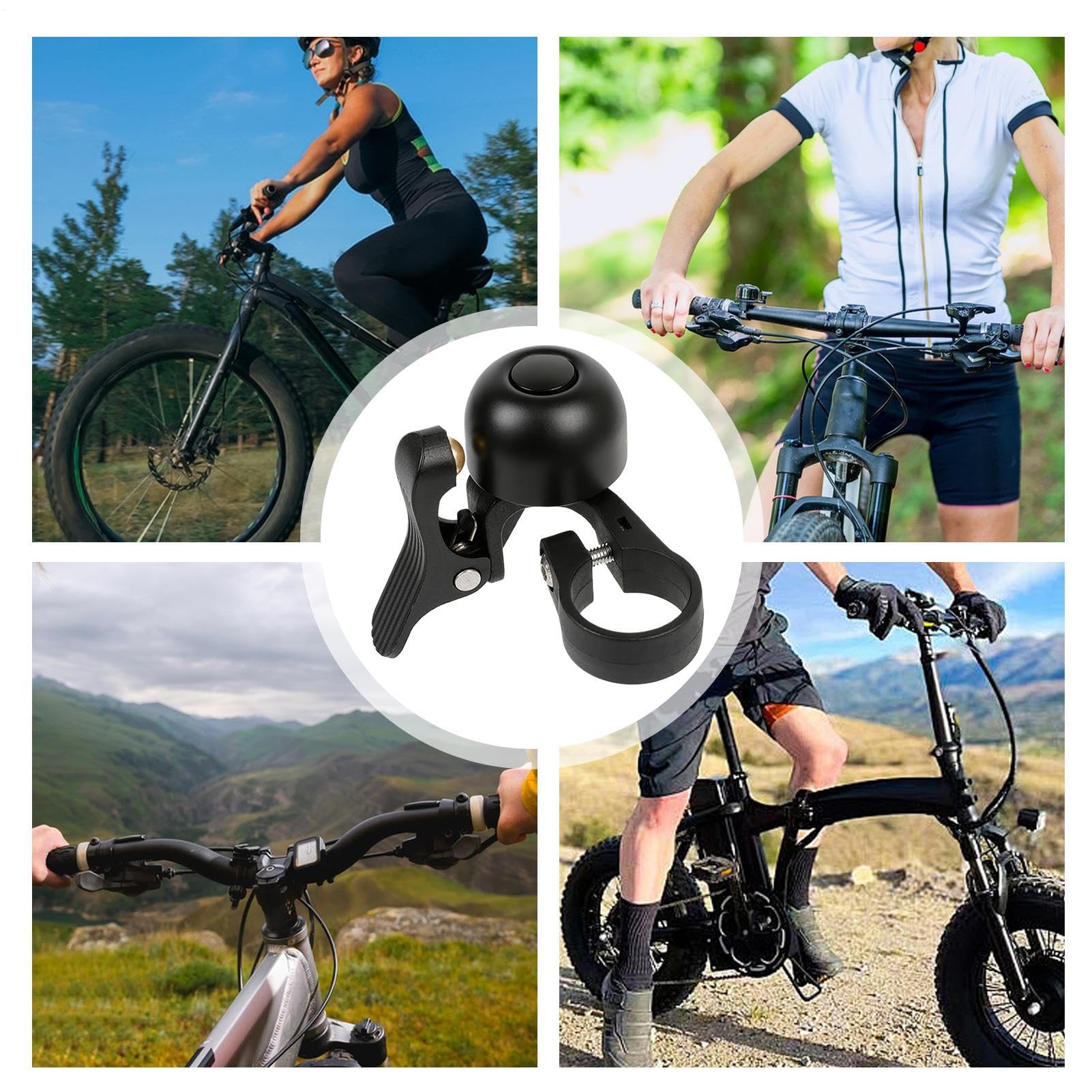 Campanello da bicicletta potente | Campanello classico per ciclismo, accessorio elegante - Suoneria potente impermeabile portatile per avventure all'aperto, sicurezza/adulti, allarme acustico