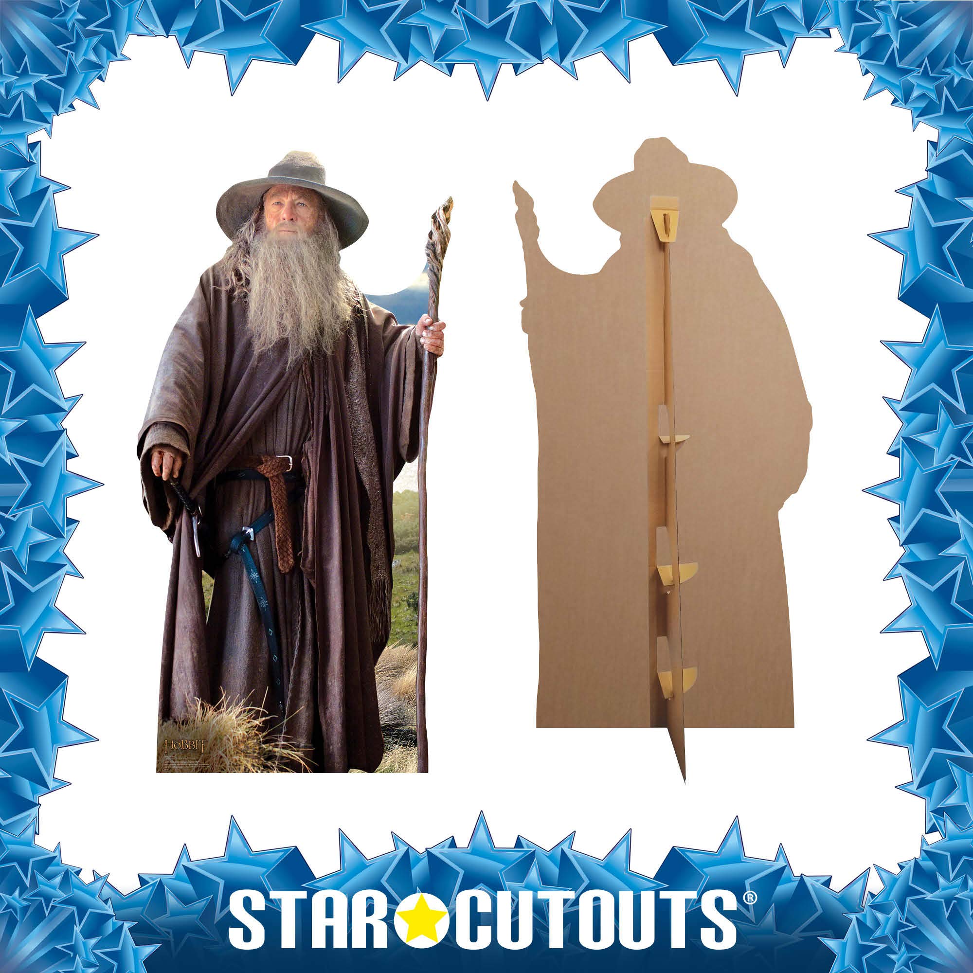 Star Cutouts Gandalf – Lebensgroßer Pappaufsteller, Ian McKellen Als Der Herr Der Ringe | Offiziell Lizenziert Offizieller Fanartikel Ian McKellen
