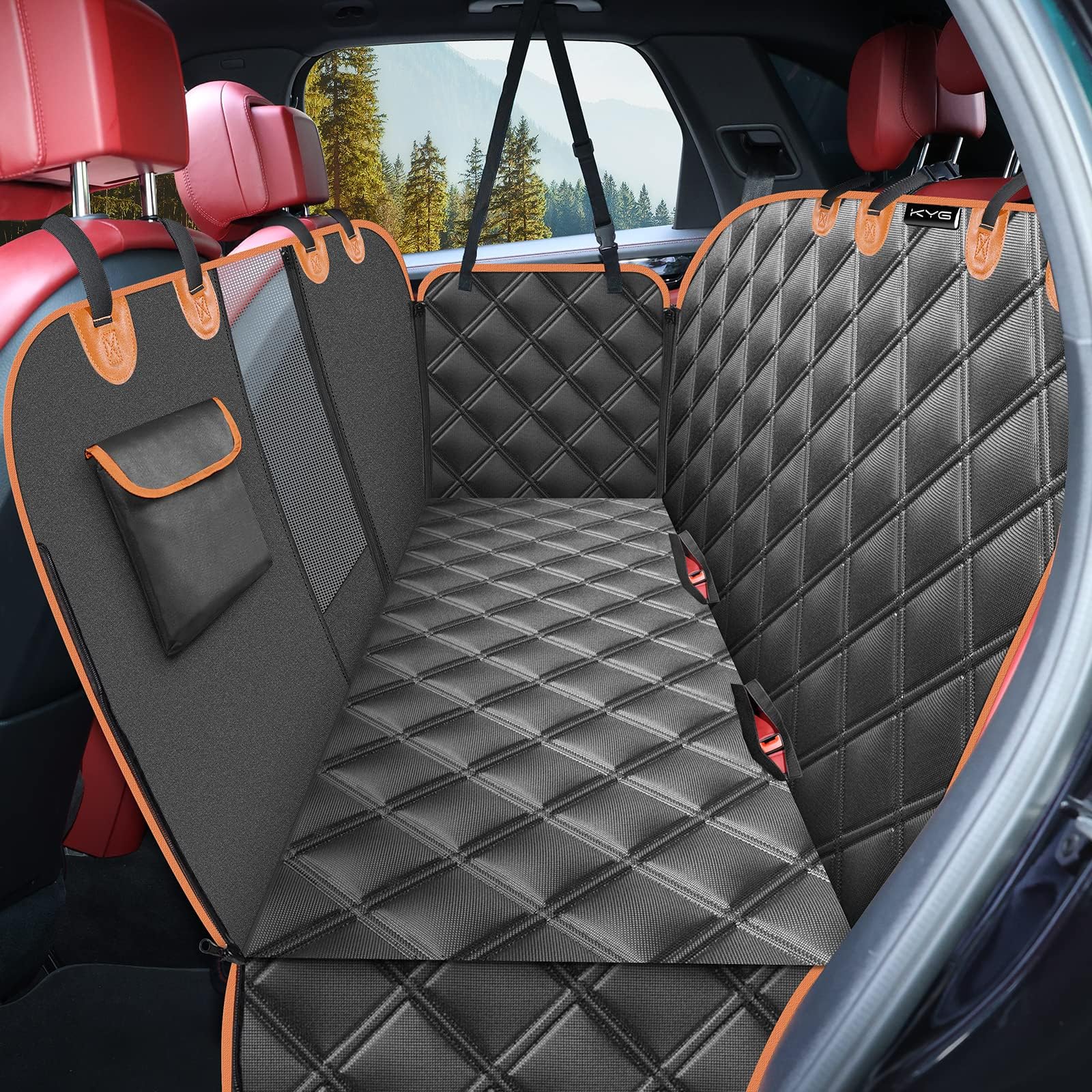 LCXPSM Dog Car Seat Cover for Ford Kuga 3 (III) Trend,Titanium,Cool&Connect I 2019-2024, Dog Seat Protector Cover,Scratch Proof Nonslip Dog Seat Protector Cover