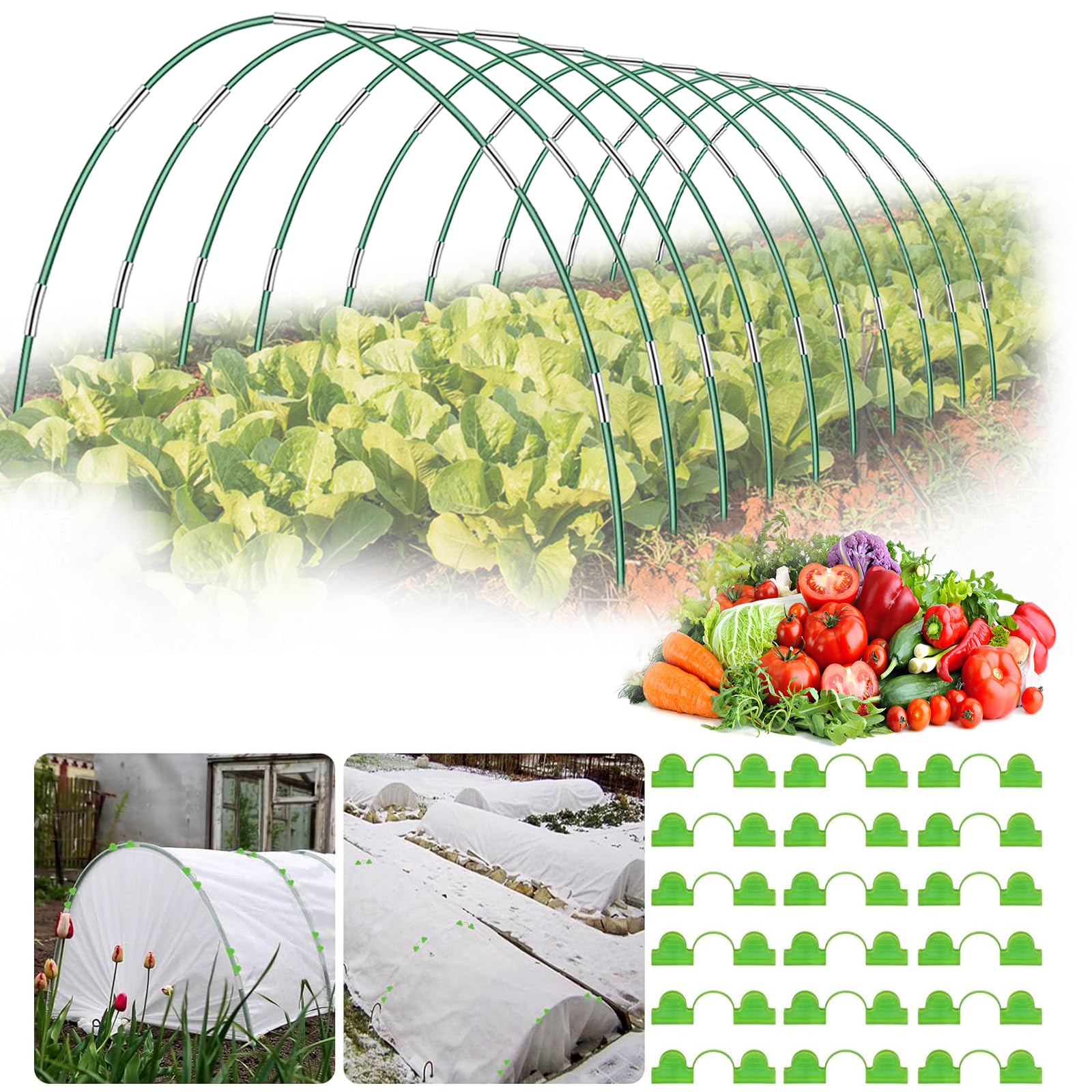 Kit De Maison Cerceau Jardin, Arceau Pour Serre Tunnel, Cerceaux De Serre De Jardin, Cadre De