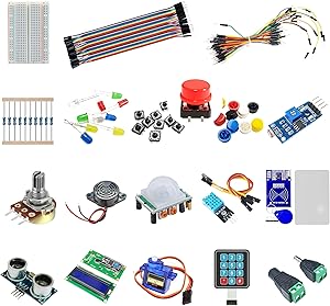 Amazon.com: DIYables Basic Electronics Starter Kit for Arduino, ESP32 ...