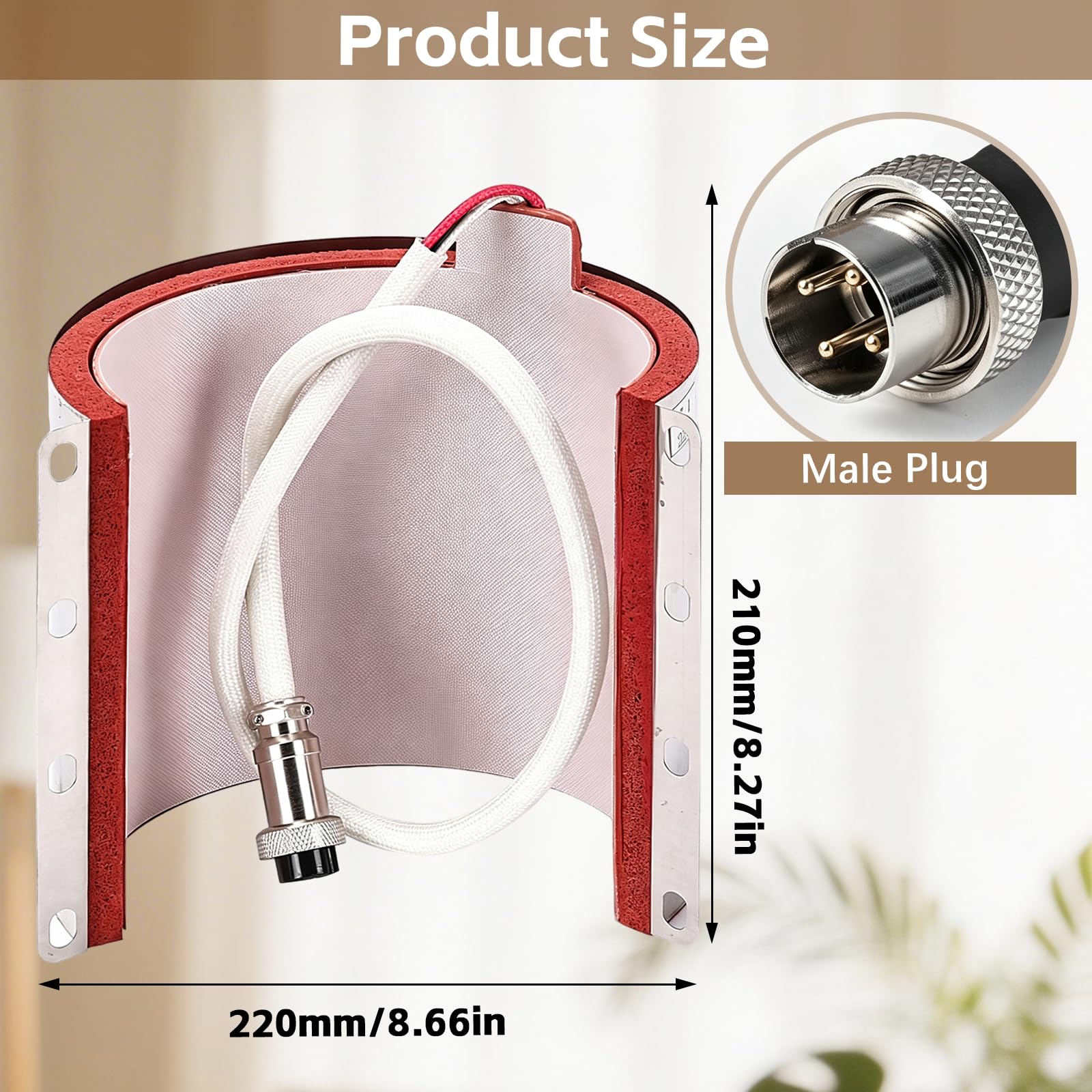 BRGD 590ml Tapis de Transfert Thermique Compatible avec Tasses