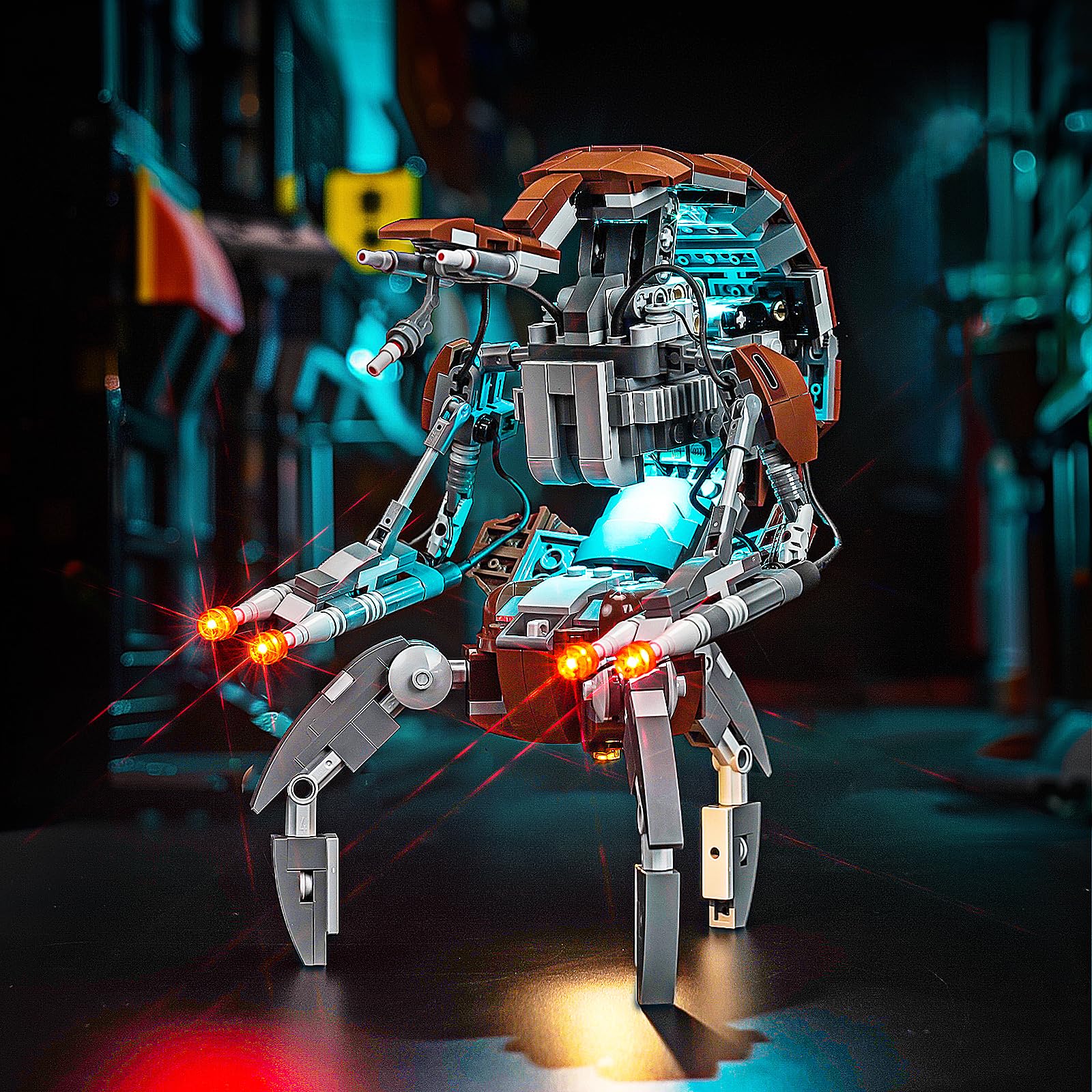 BRICKSHINING LED Lighting Compatible with Lego Droideka 75381, Light Kit Compatible with Lego 75381, Giving Light to Model, NOT Included The Model Set?Standard Version?