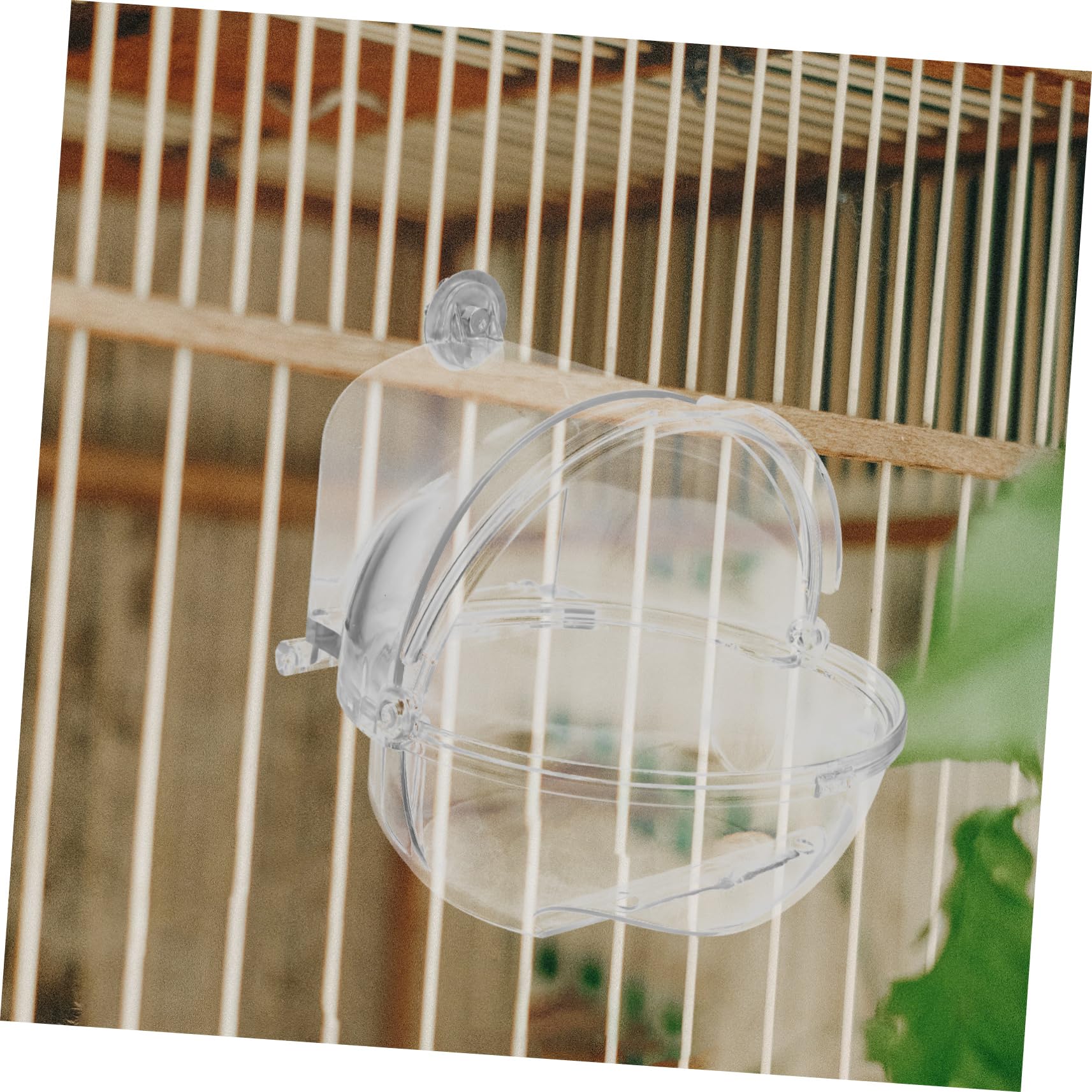 Yardwe Small Bird Bath Cage Extra Large Bird Bath for Outdoor Parrots Parrot Shower Box