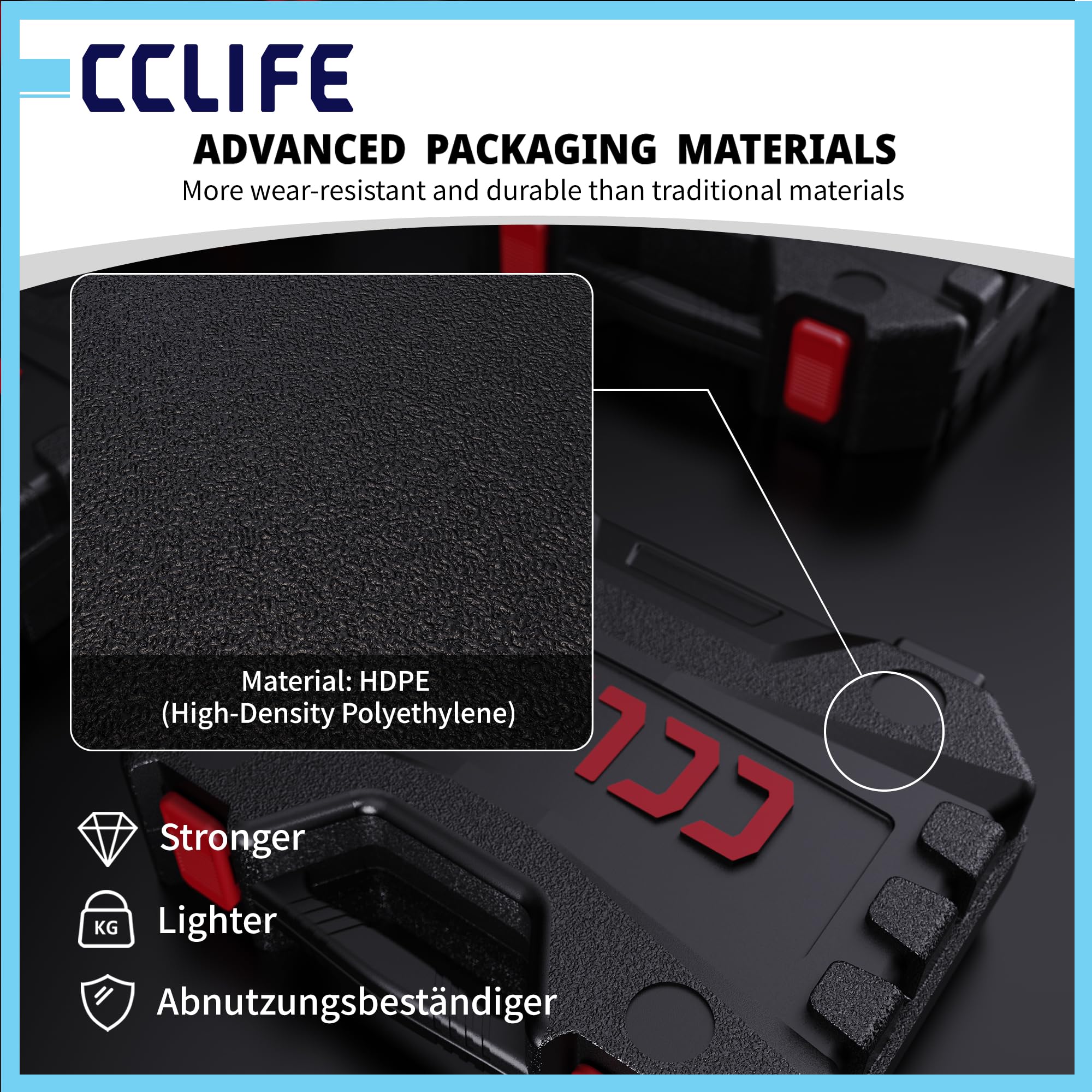 CCLIFE Stoßdämpfer Werkzeug Set 19-TLG 1/2 Zoll Antrieb Langnuss 16-24 mm Spezialnüsse 6-9 mm
