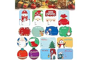 160-Pack Christmas Gift Stickers: Festive Cheer for Perfect Presents