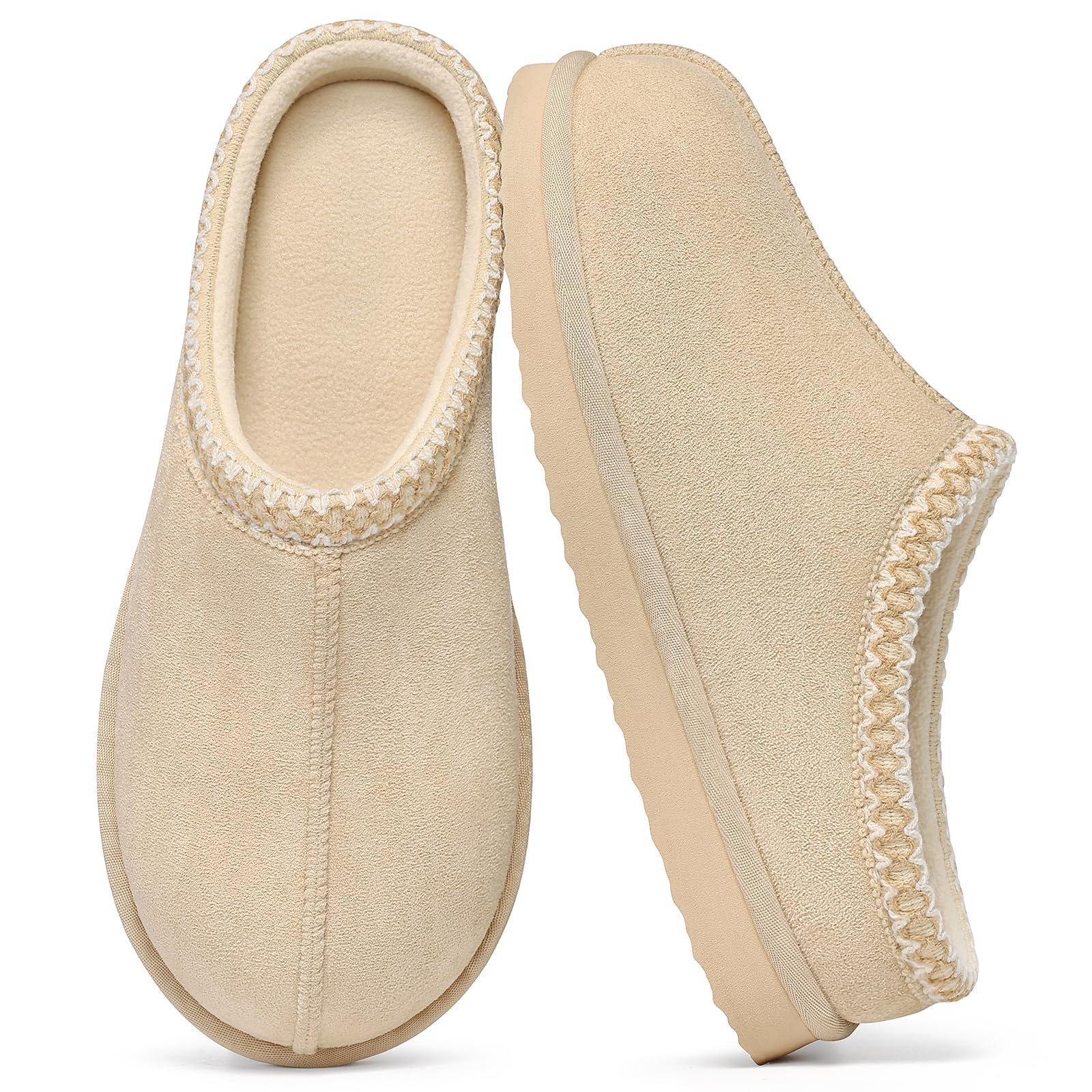Litfun Memory Foam Hausschuhe für Damen und Herren, kuschelig warme Hausschuhe für drinnen und draußen