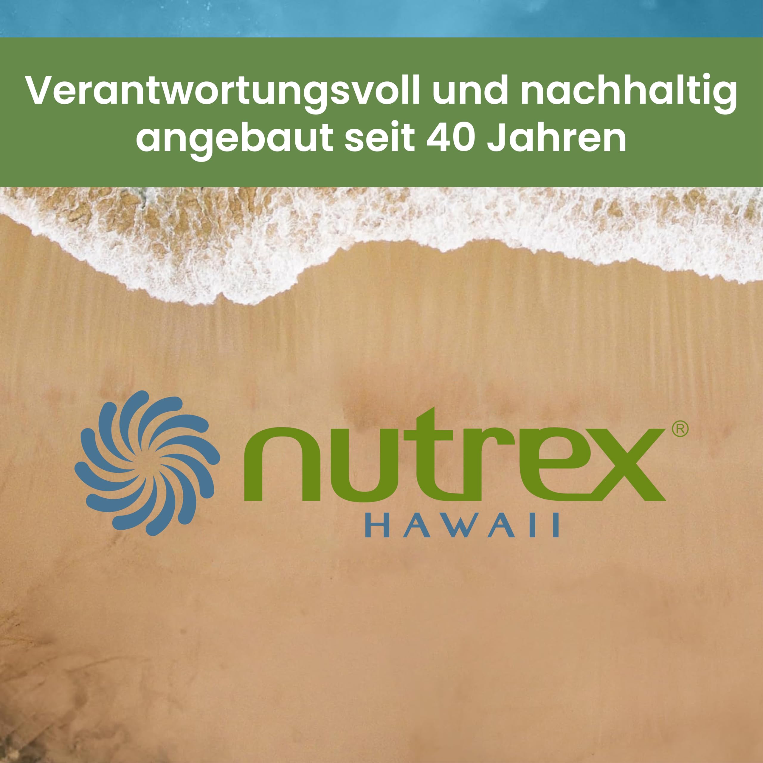 Nutrex, Pure Hawaiian Spirulina Pulver, 142 gramm, 3000mg Spirulina je Dosis, Geschmacksneutral, Vegan, Glutenfrei, Sojafrei, GMO frei