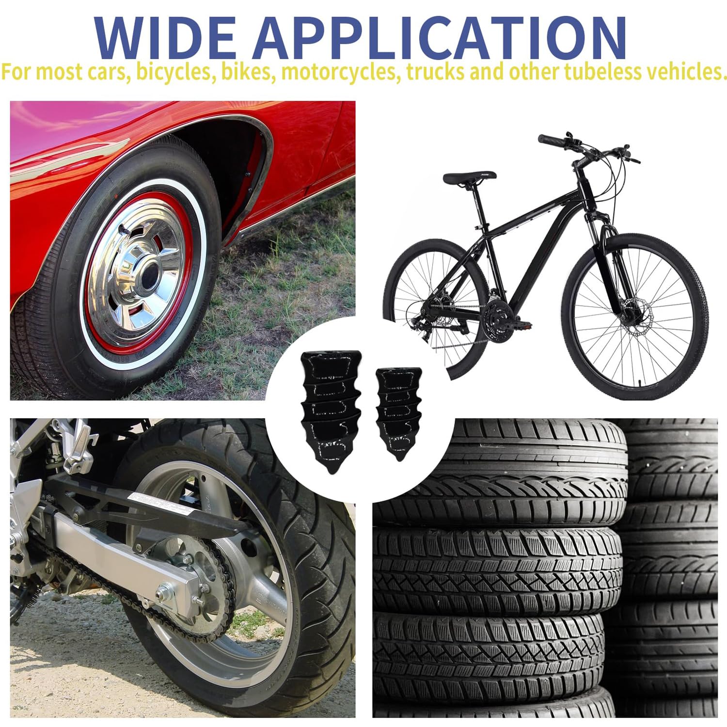 Tire Repair Rubber Nail Kit with 2 Sizes 2026 New Vacuum Screw in Plugs for Tubeless Tires Fast — view 6